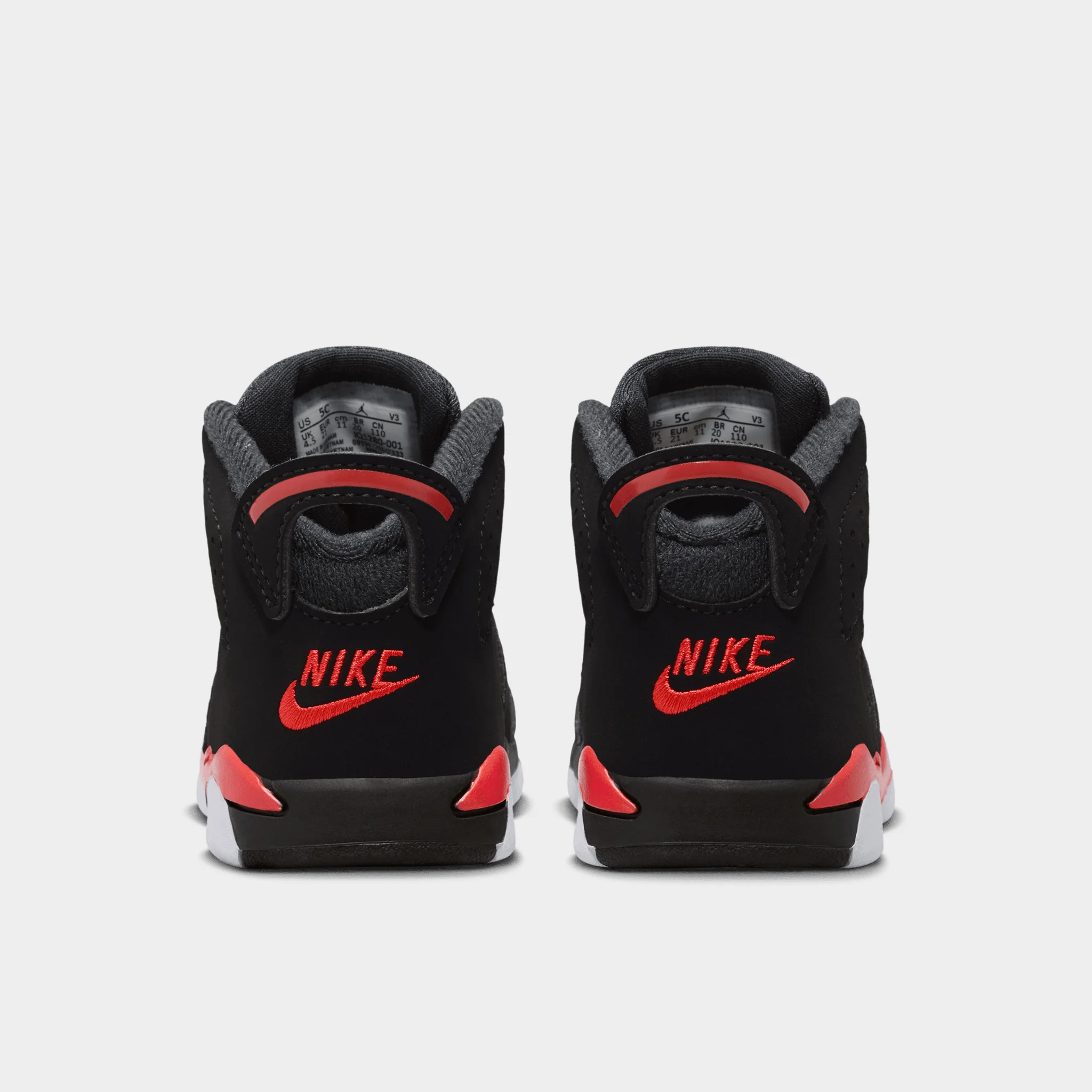 Jordan 6 Retro TD Black / Light Crimson - Image 4
