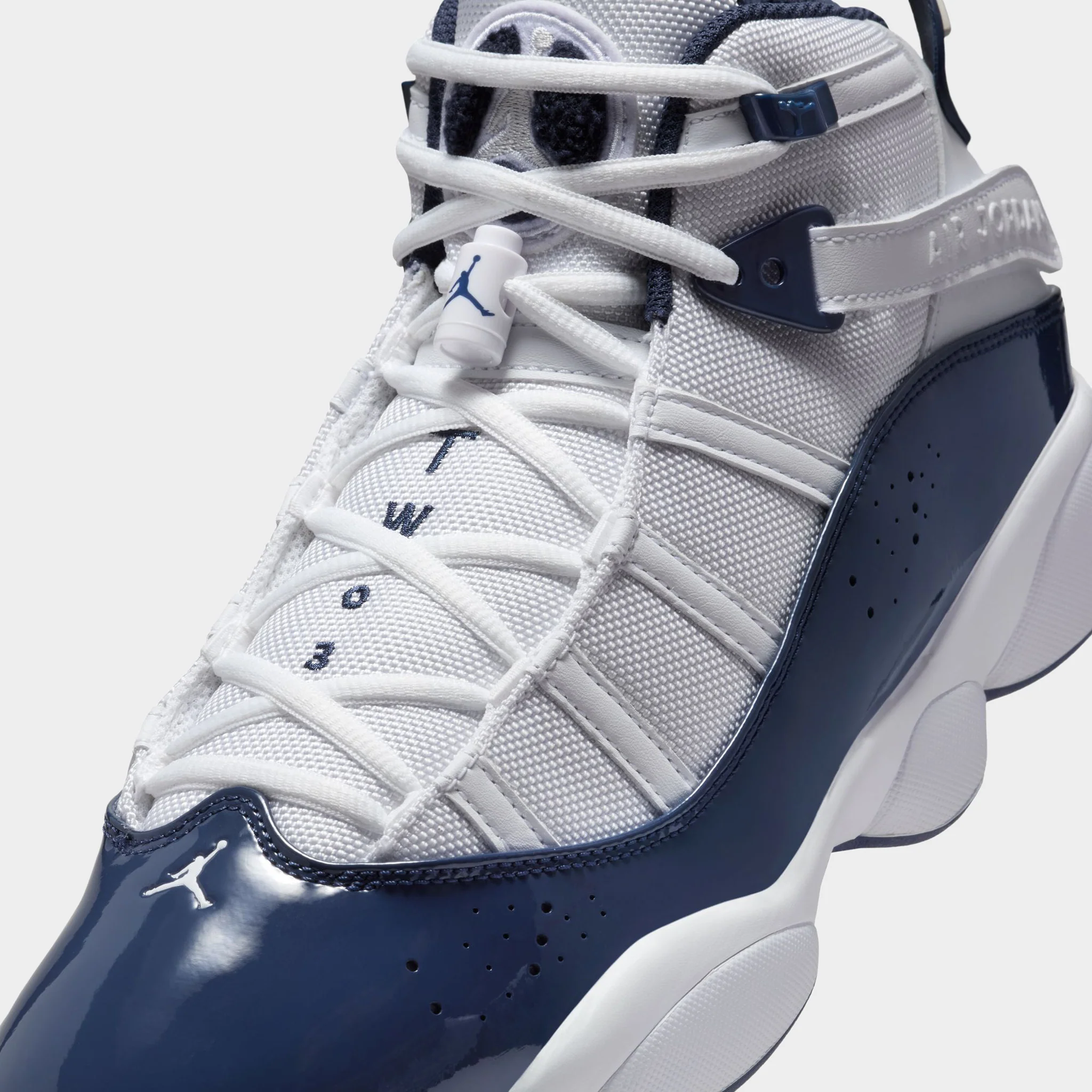 Jordan 6 Rings White / Midnight Navy - Neutral Grey - Image 3
