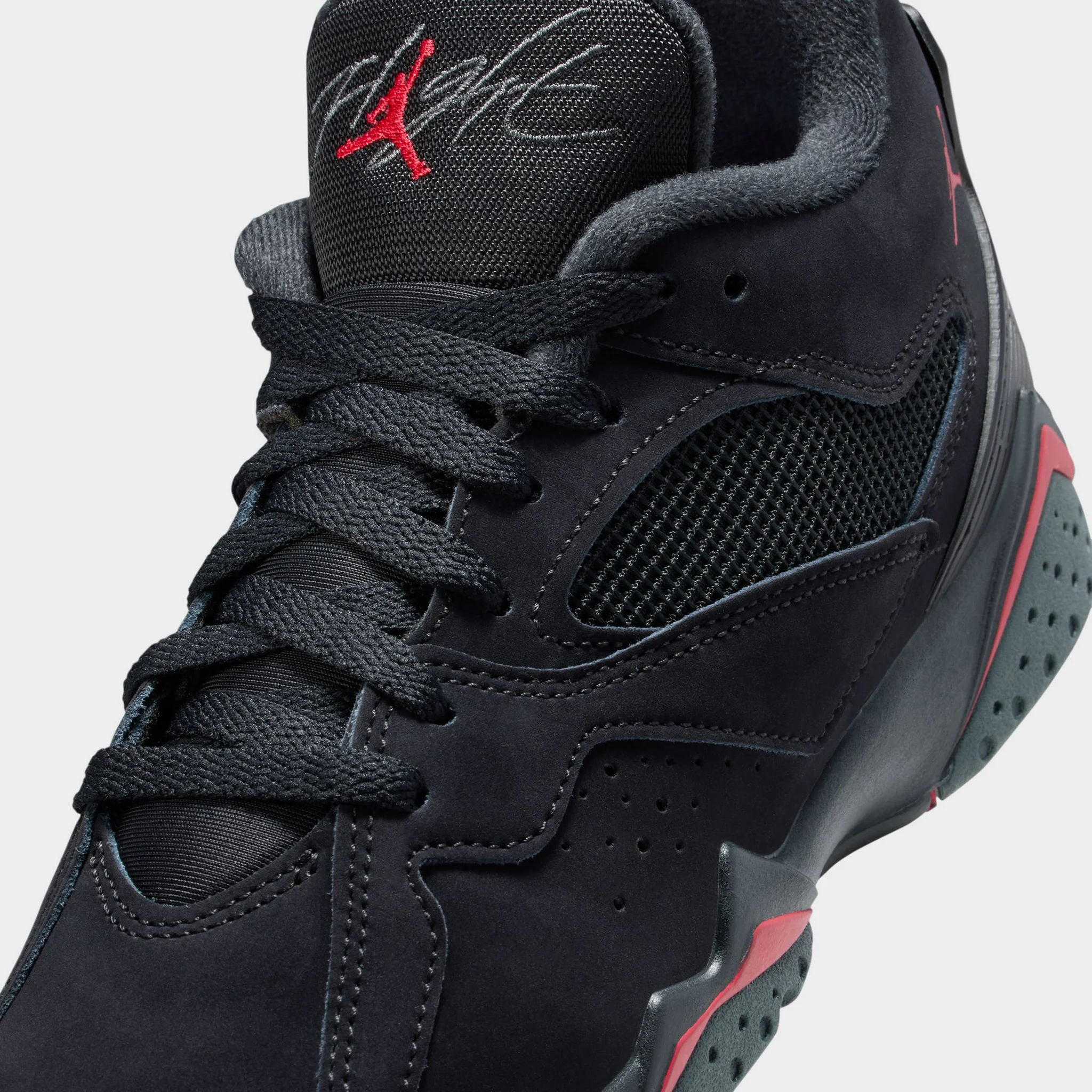 Jordan 7 RM GS Black / Gym red - Anthracite - Image 3