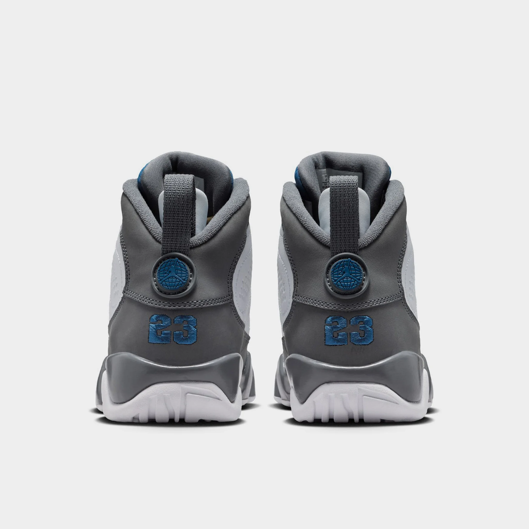 Jordan 9 Retro GS White / French Blue - Flint Grey - Image 5