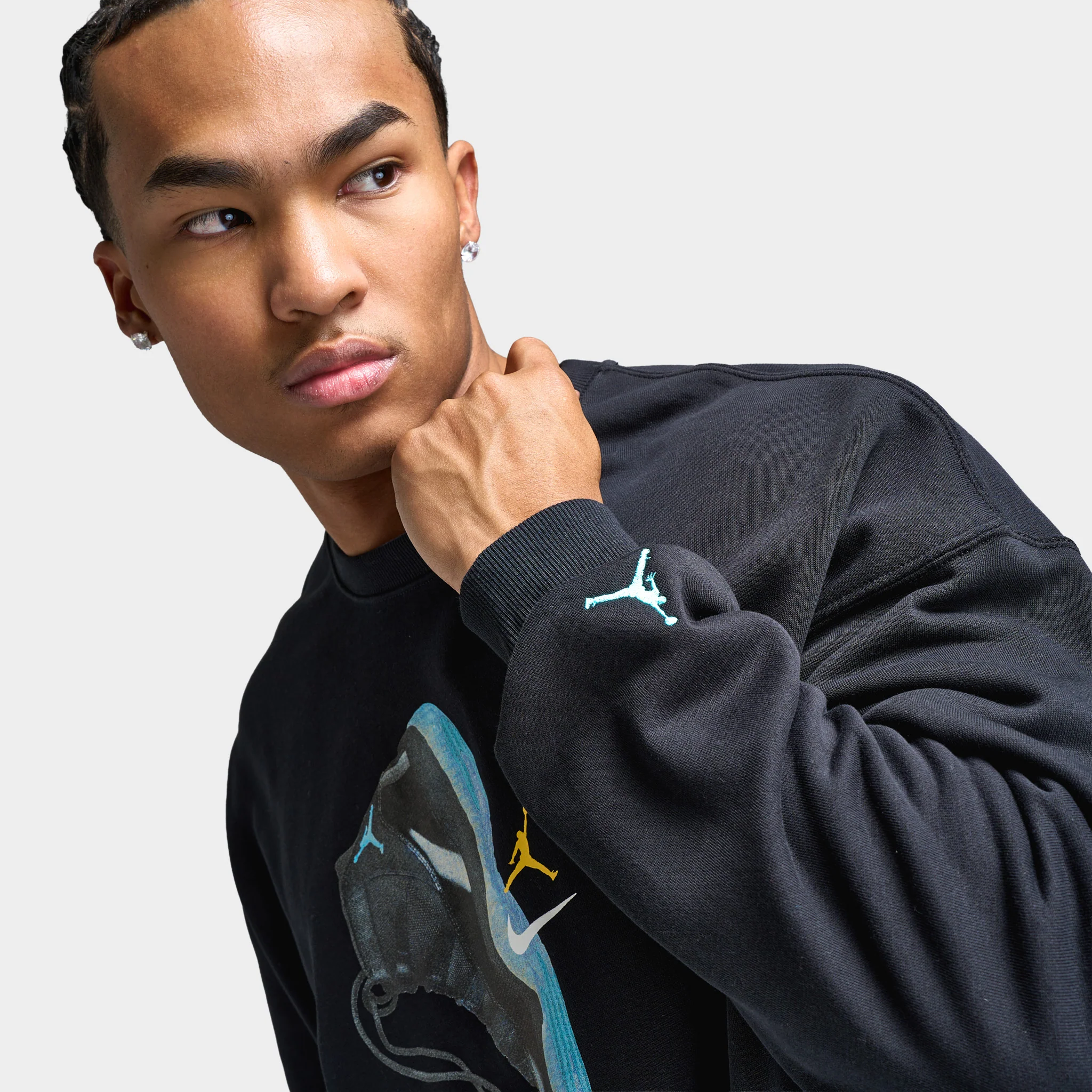 Jordan Brooklyn Fleece Crew / Black - Image 6