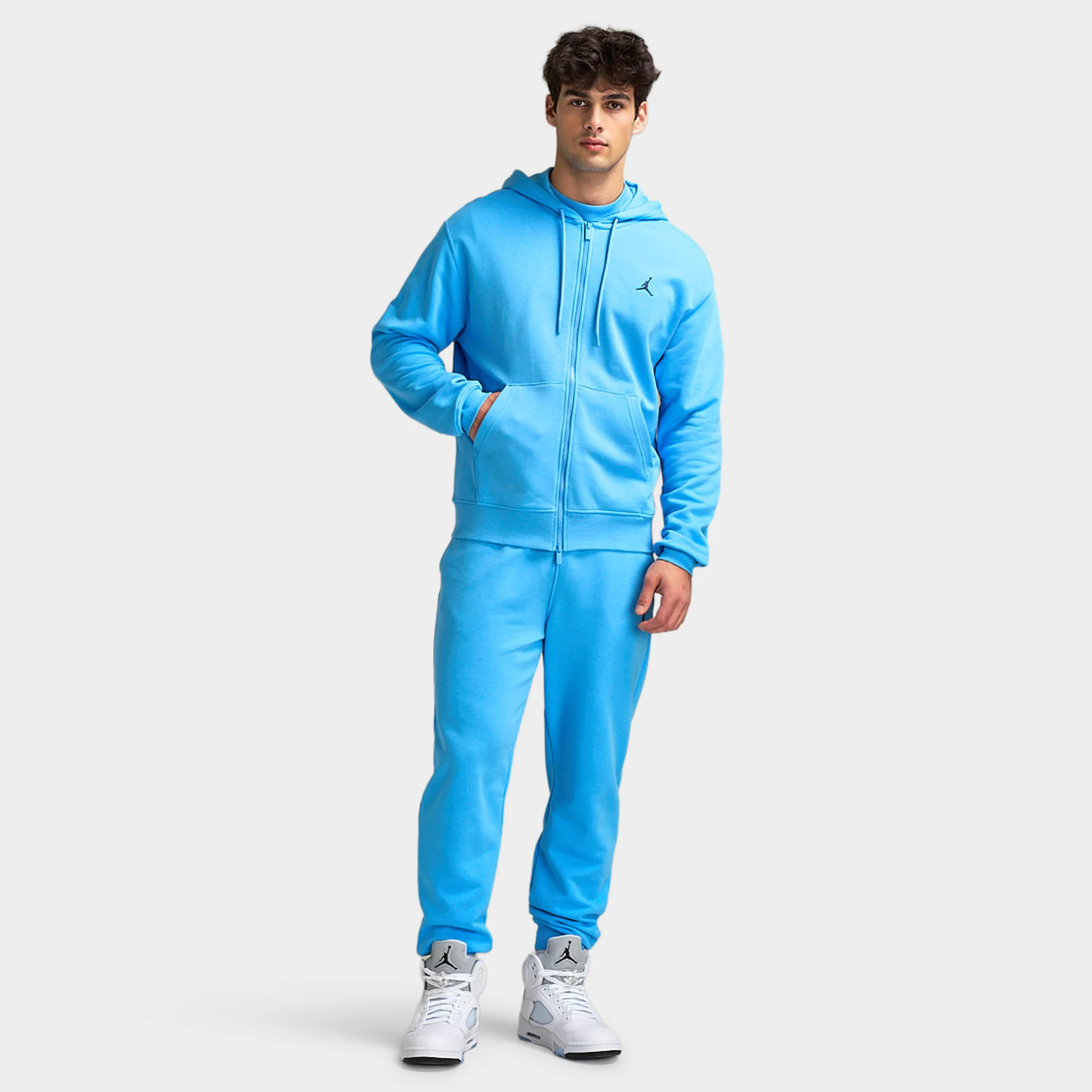 Jordan Brooklyn Fleece Fullzip Hoodie / University Blue - Image 5