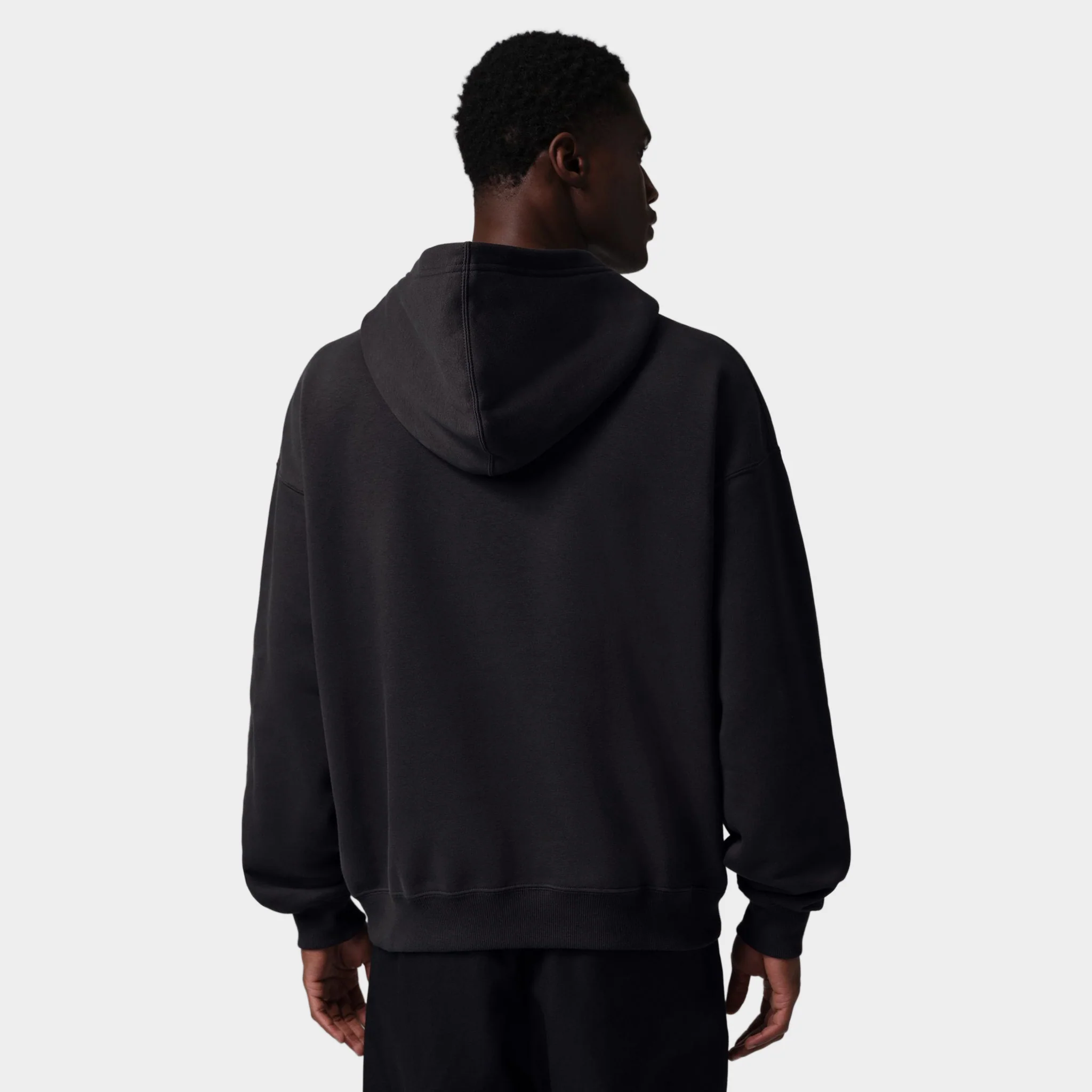 Jordan Brooklyn Fleece Hoodie Off Noir / Infrared 23 - Image 2