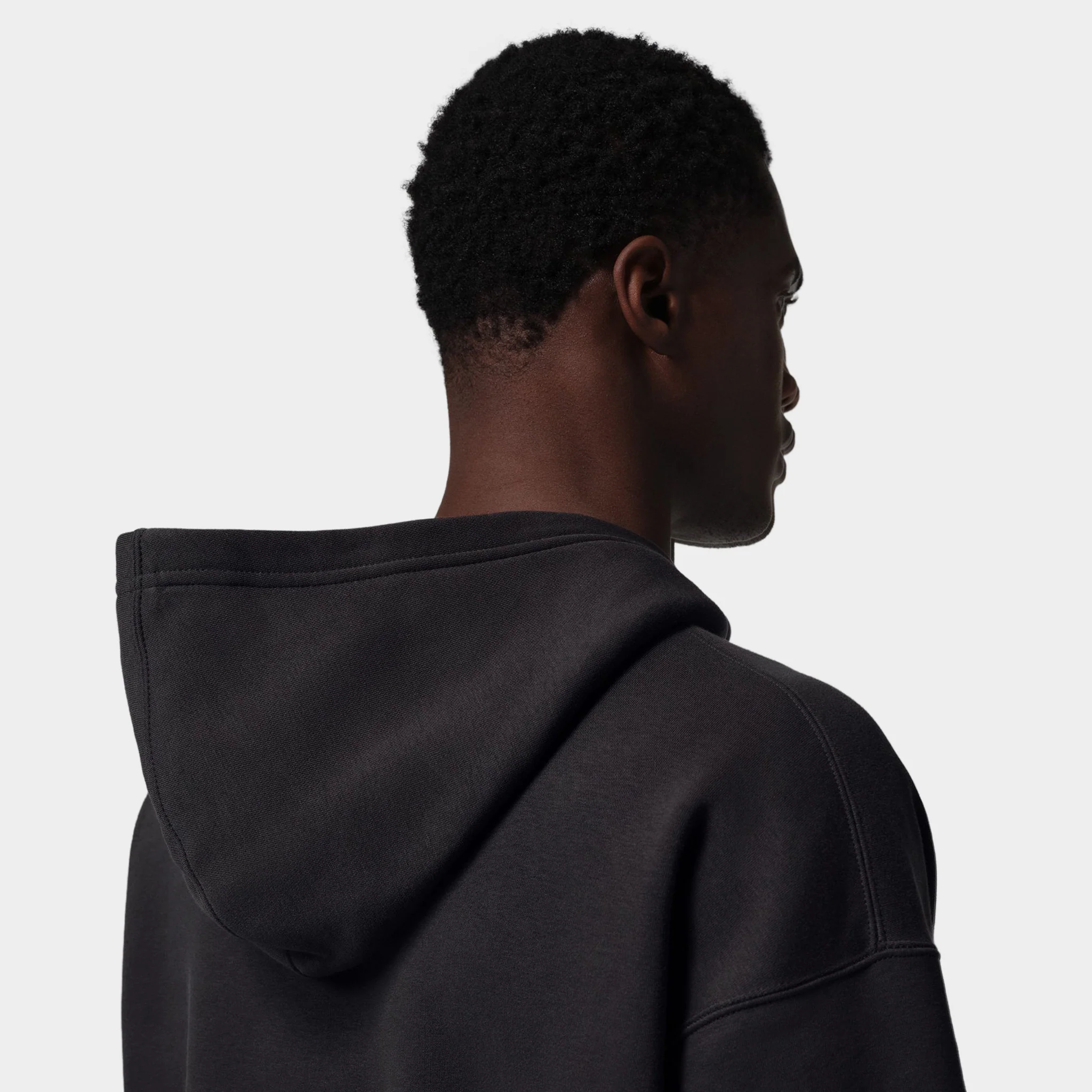 Jordan Brooklyn Fleece Hoodie Off Noir / Infrared 23 - Image 6