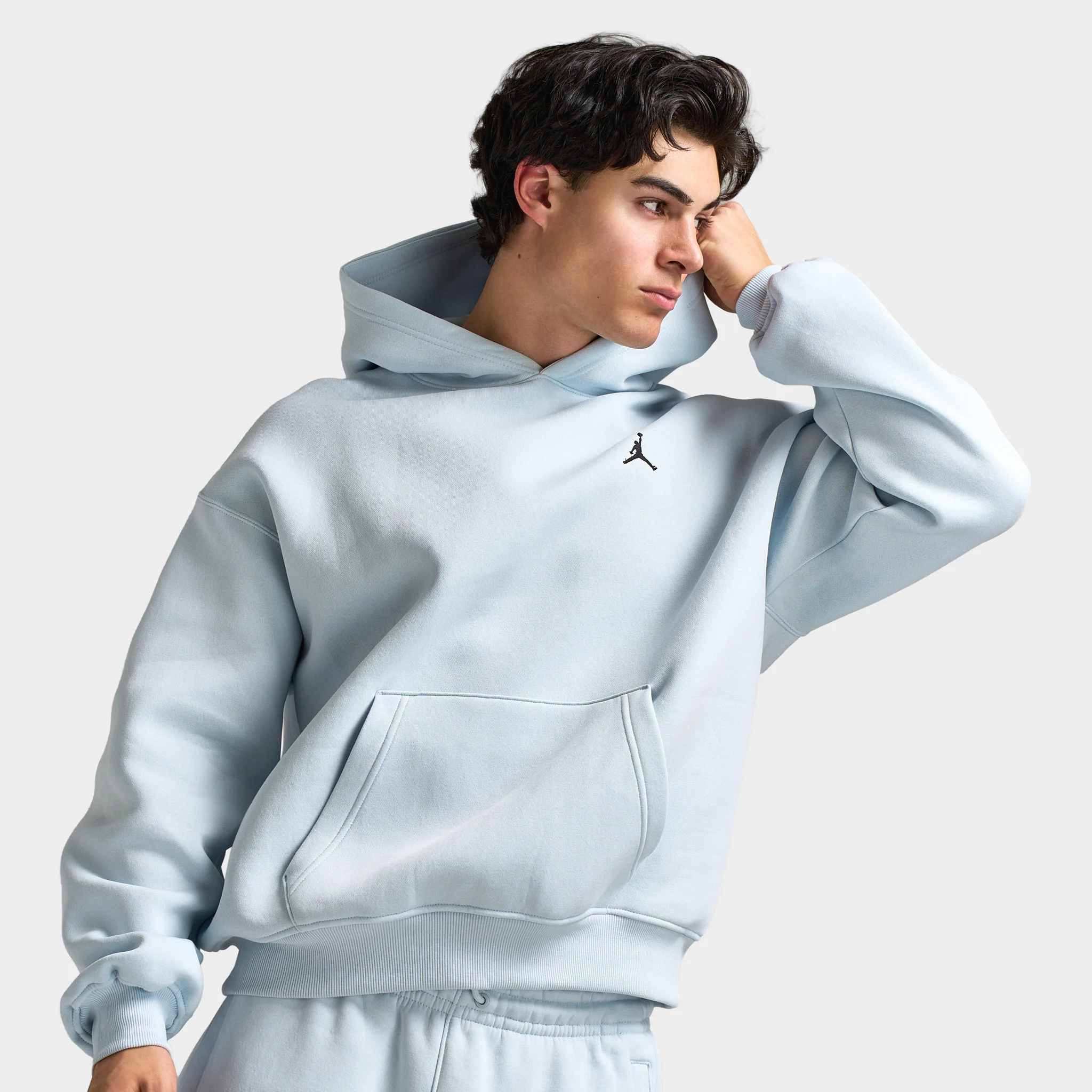 Jordan Brooklyn Fleece Oversized Hoodie / Aura - Image 5