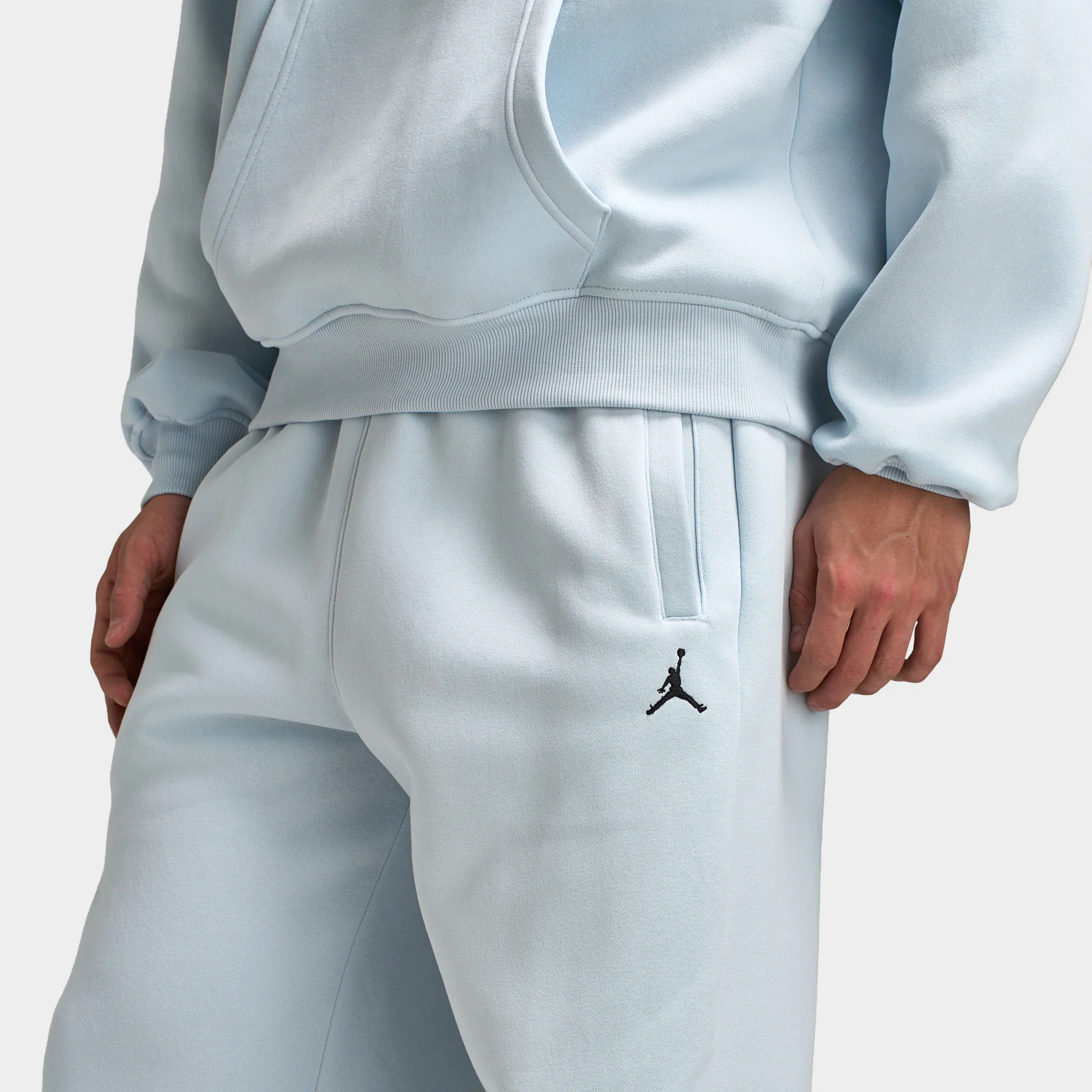 Jordan Brooklyn Fleece Oversized Open Hem Pants / Aura - Image 5