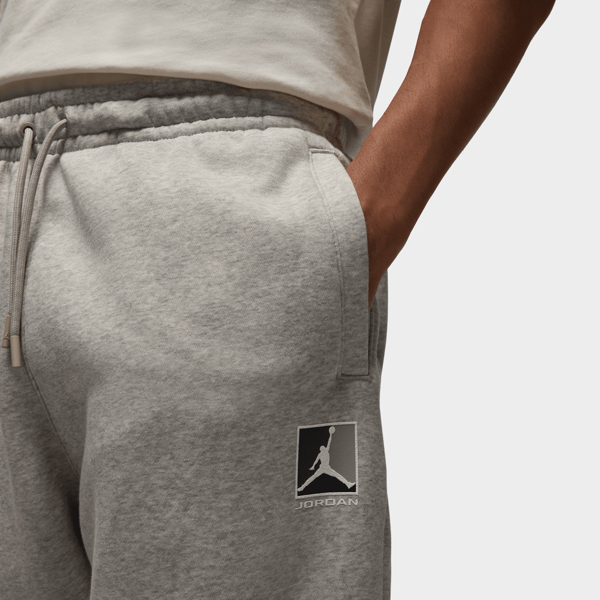 Jordan Brooklyn Fleece Pants / Grey Heather - Image 3