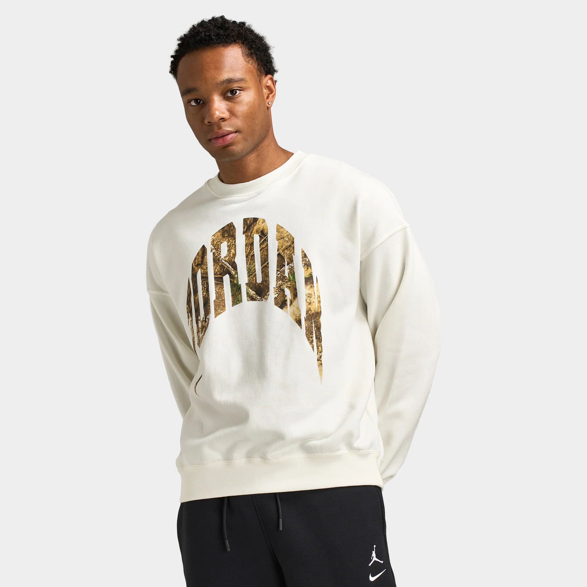 Jordan Brooklyn French Terry Realtree Crew / White - Image 3