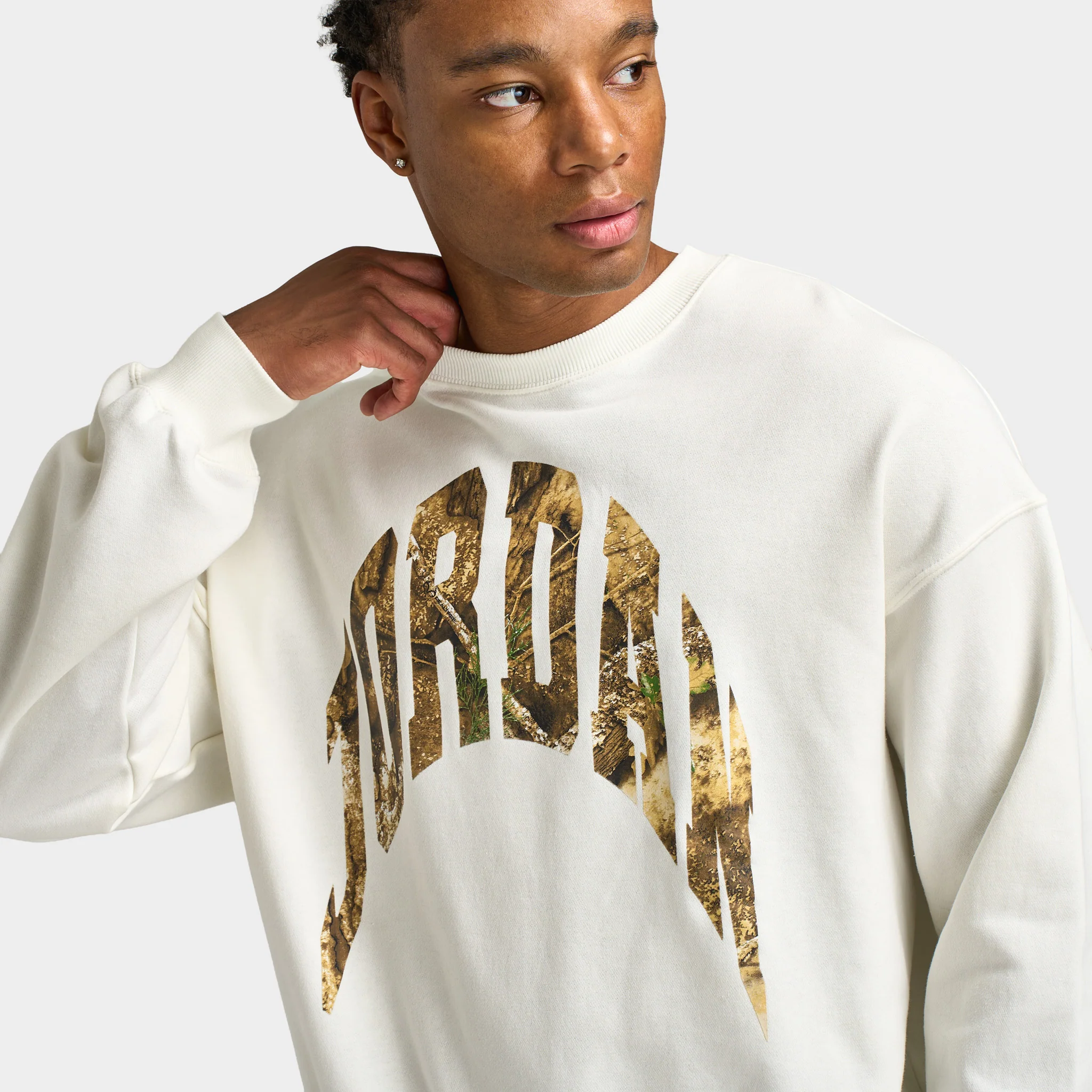 Jordan Brooklyn French Terry Realtree Crew / White - Image 4