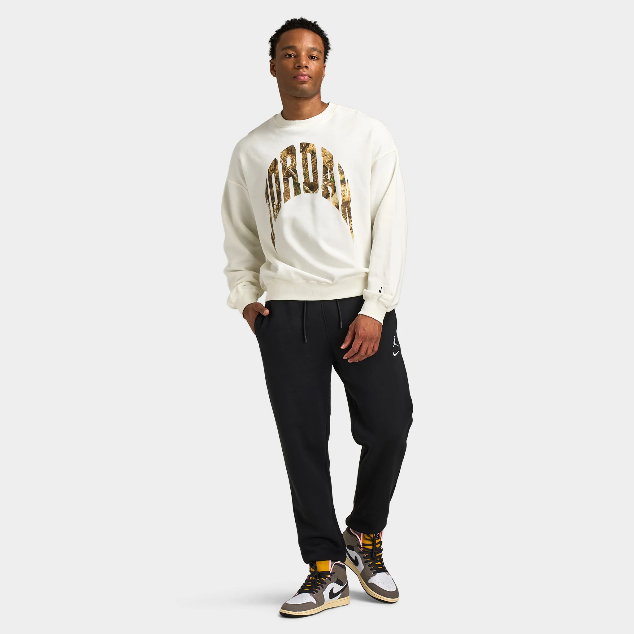 Jordan Brooklyn French Terry Realtree Crew / White - Image 6