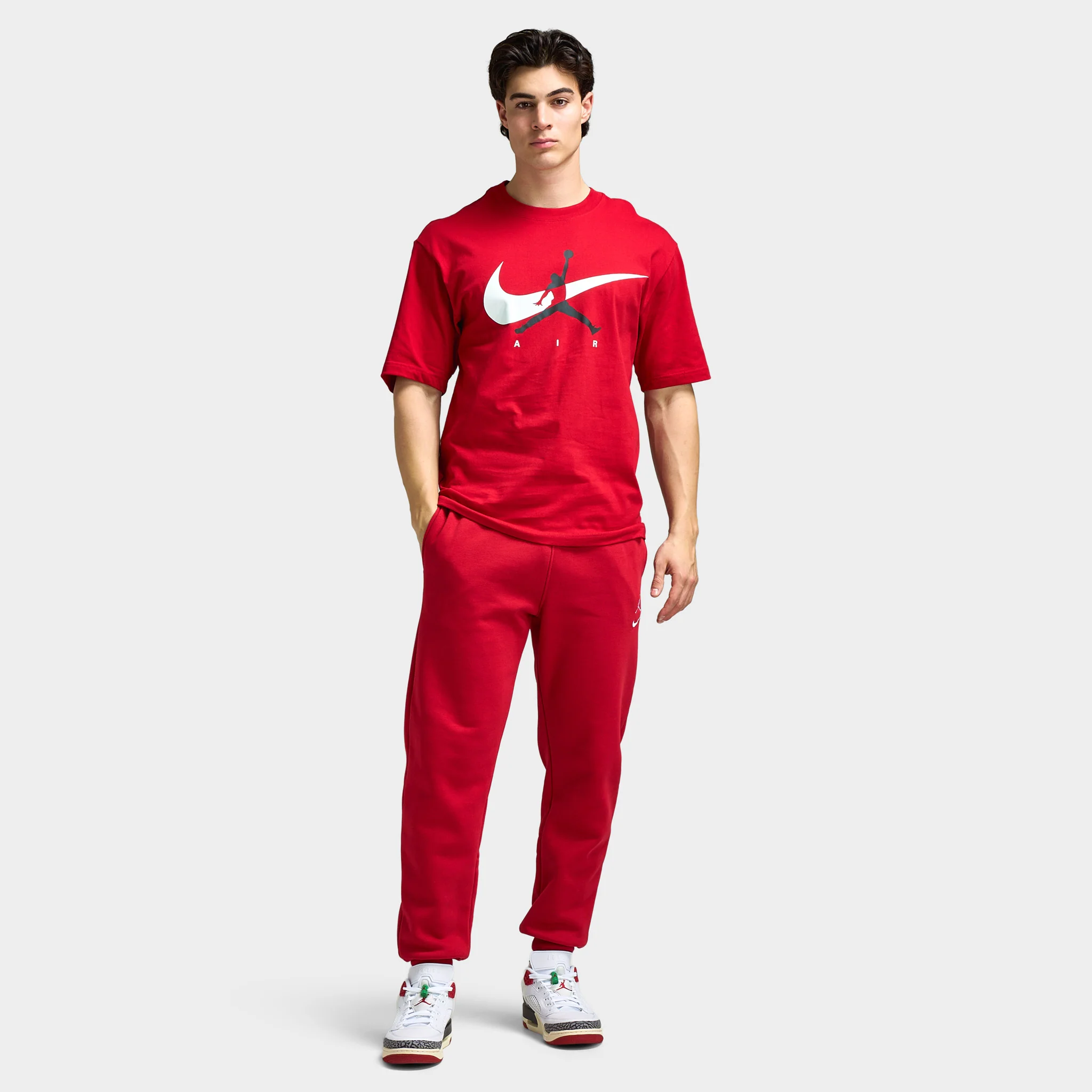 Jordan Brooklyn Jumpman T-shirt / Gym Red - Image 5