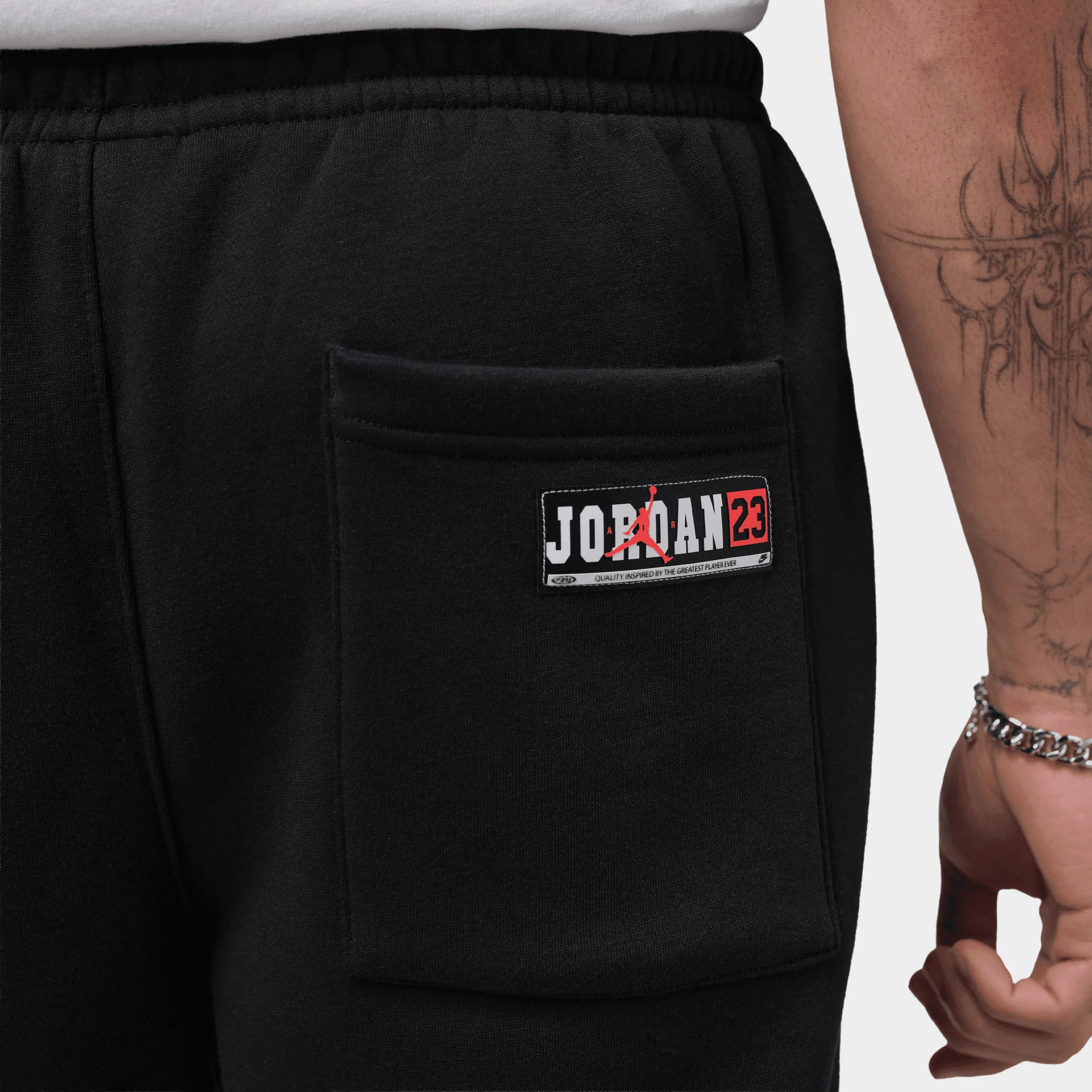 Jordan Brooklyn Open Hem Pants / Black - Image 4