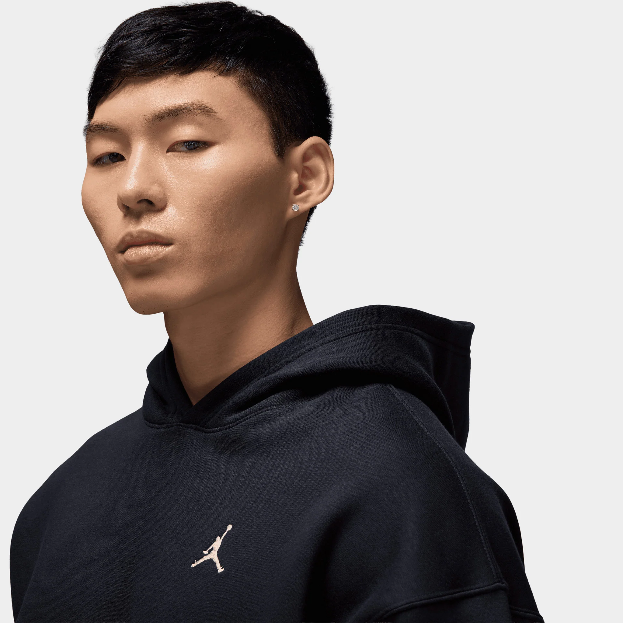 Jordan Brooklyn Oversized Hoodie / Black - Image 3
