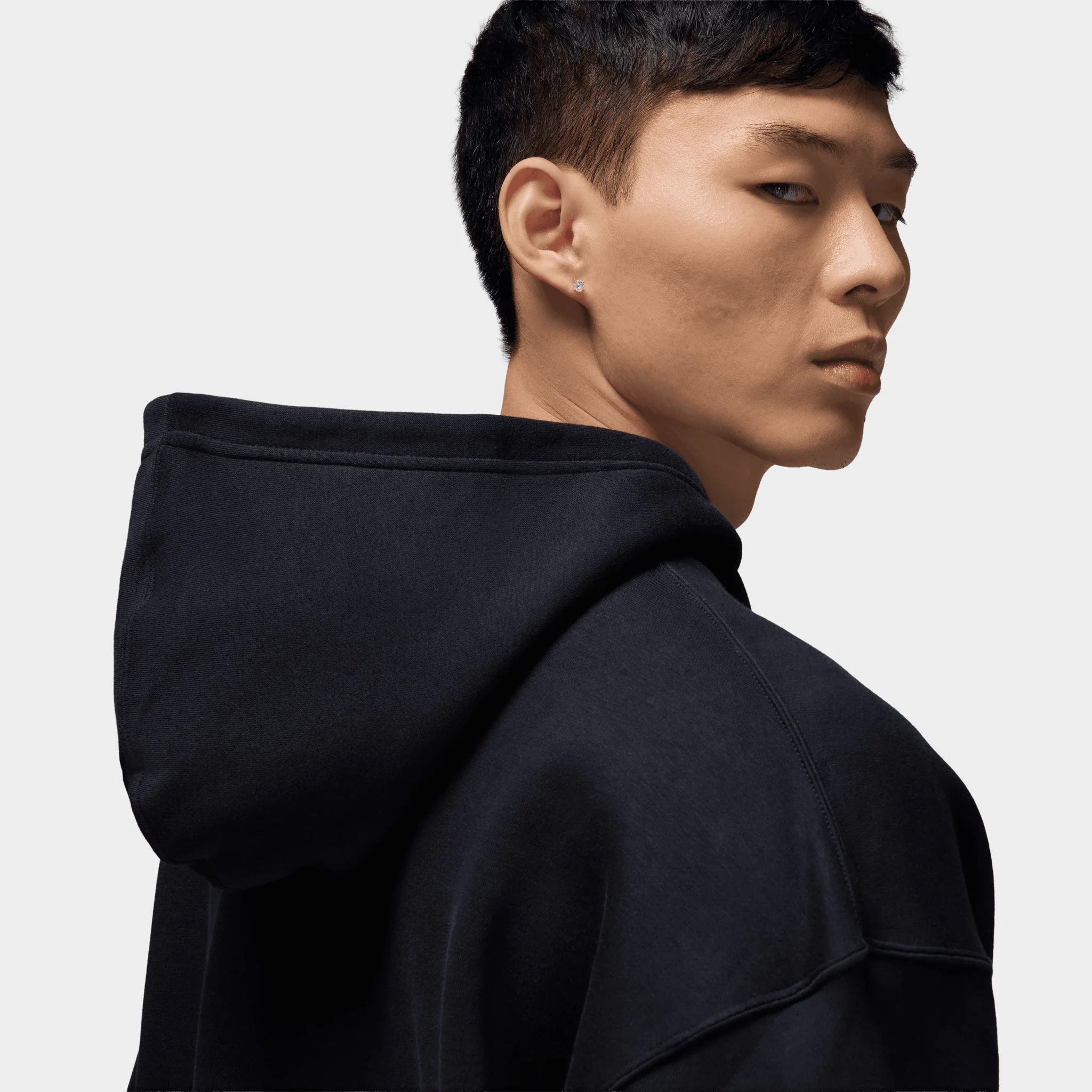 Jordan Brooklyn Oversized Hoodie / Black - Image 4