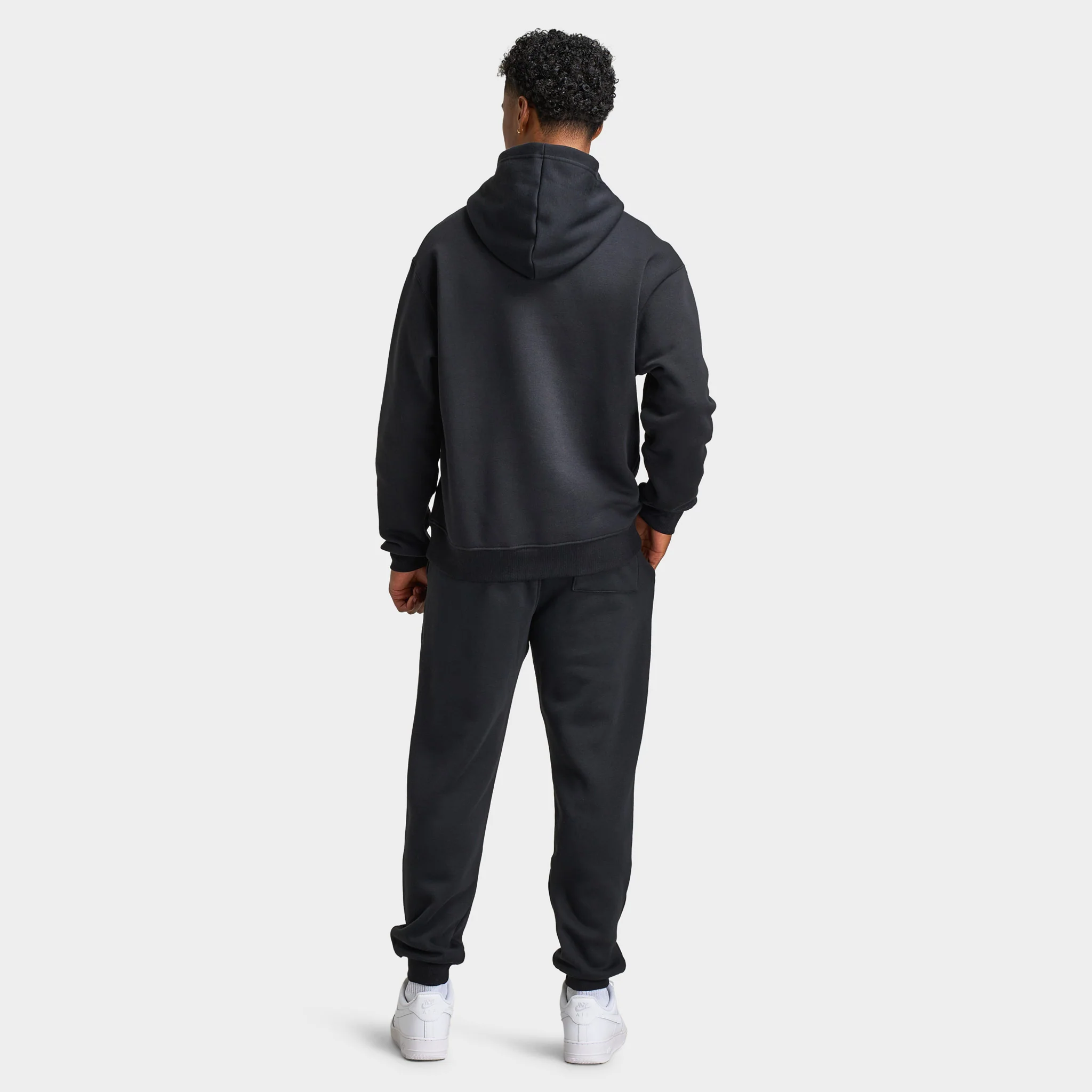 Jordan Brooklyn Varsity Fleece Pullover Hoodie Black / White - Image 5