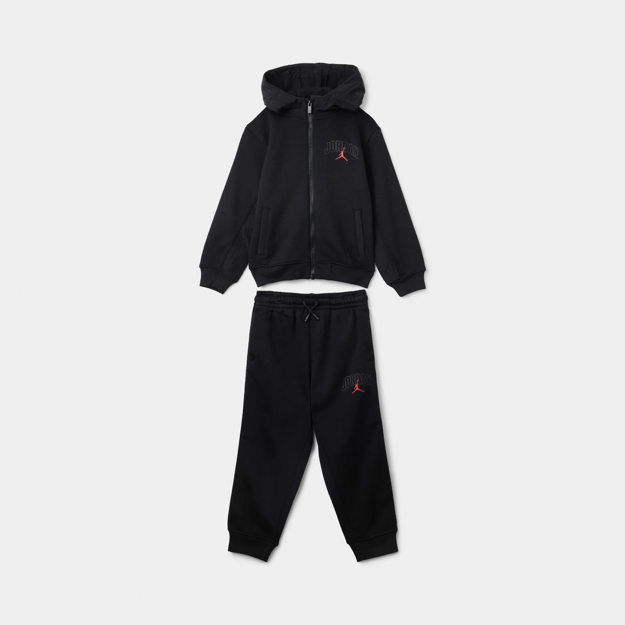 Jordan Children's Fleece Ripstop Full Zip Set / Black - Image 2