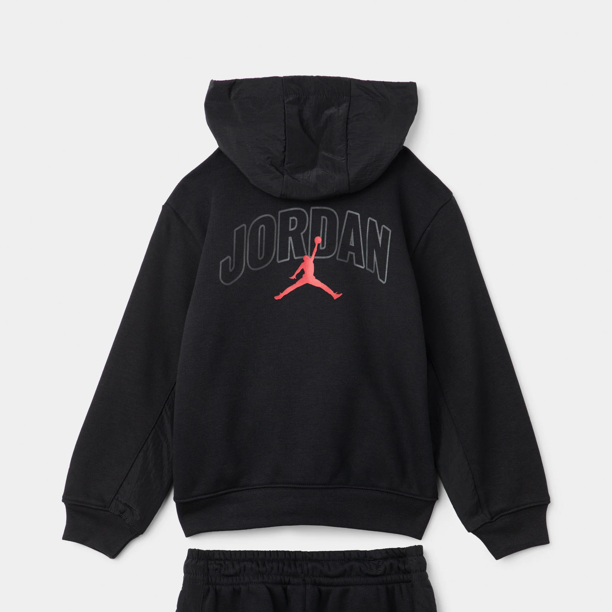 Jordan Children's Fleece Ripstop Full Zip Set / Black - Image 4