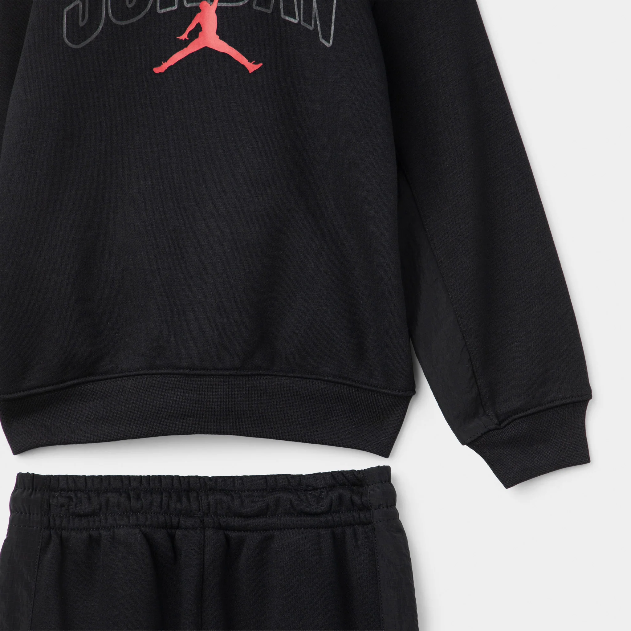 Jordan Children's Fleece Ripstop Full Zip Set / Black - Image 6