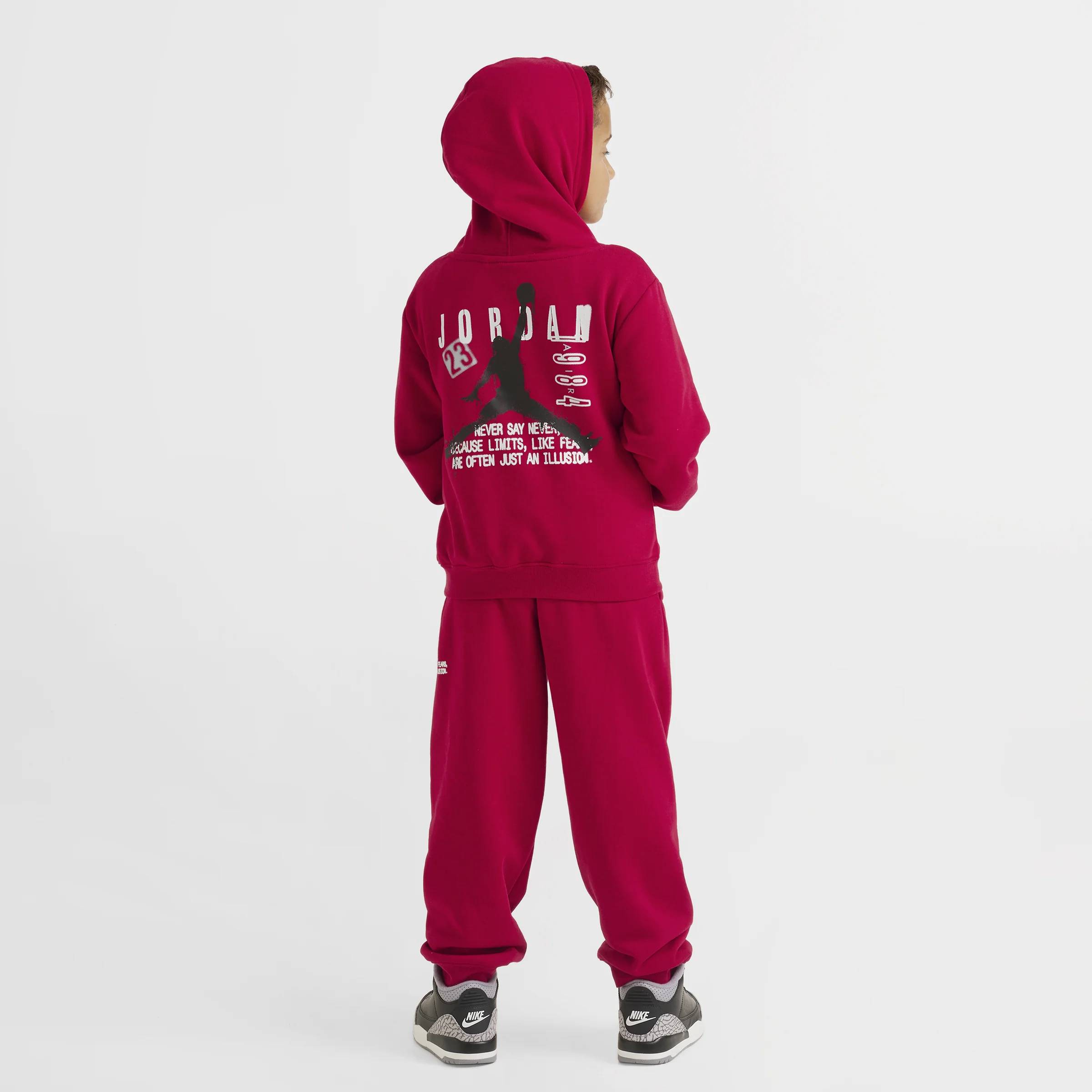Jordan Children's Jumpman Stamp Fleece Set / Gym Red - Image 2
