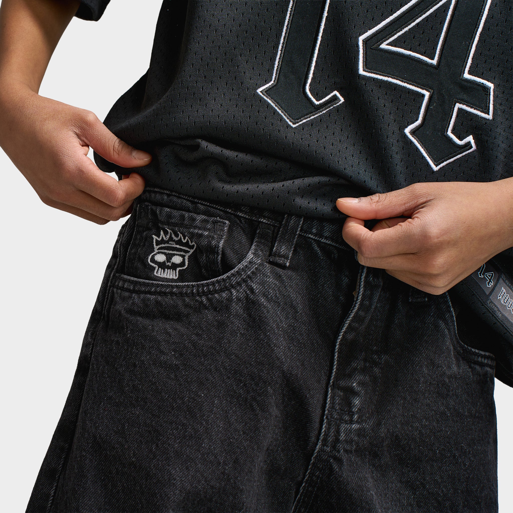 Jordan Craig Juniors' Loose Fit Embroidery Patch / Black - Image 5