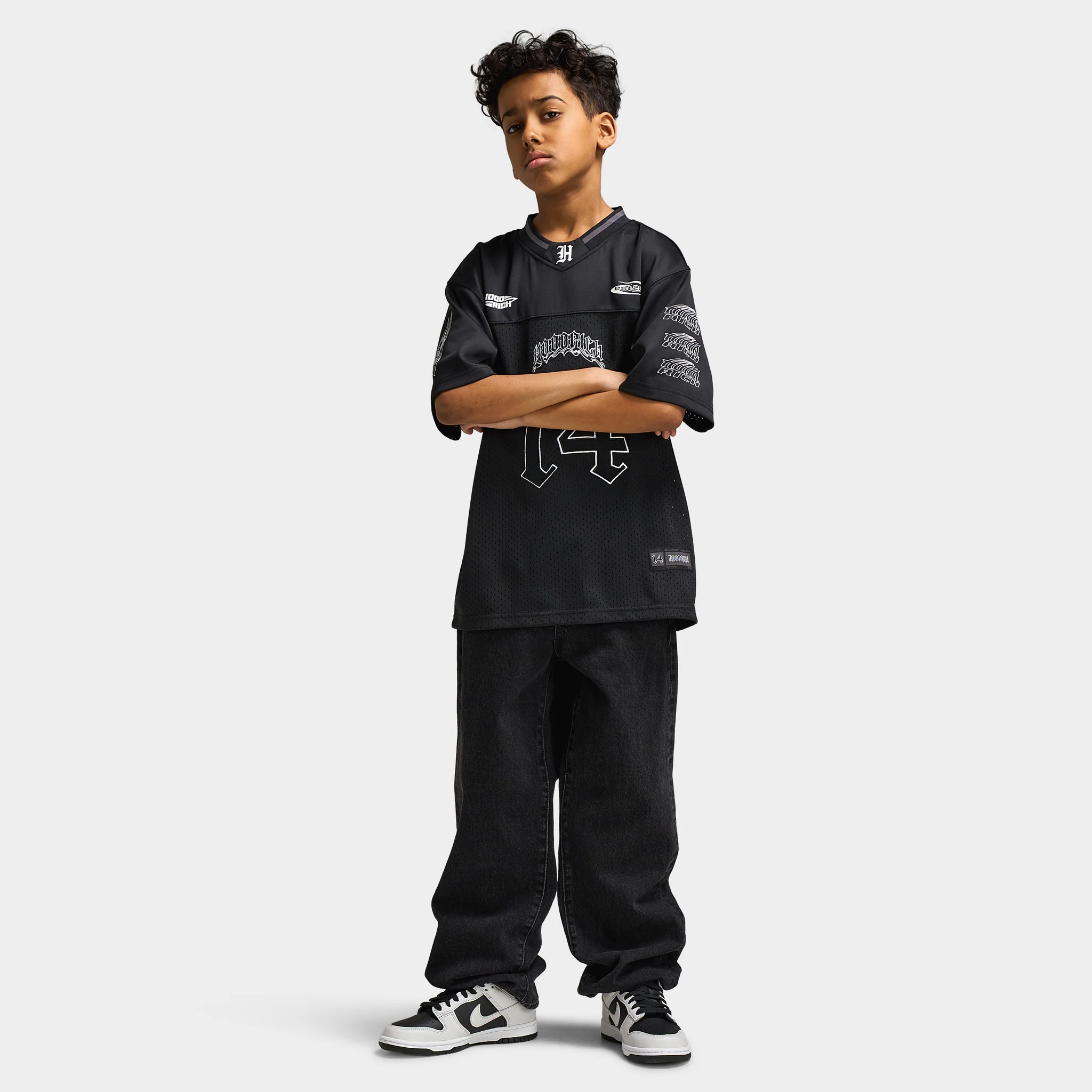 Jordan Craig Juniors' Loose Fit Embroidery Patch / Black - Image 6