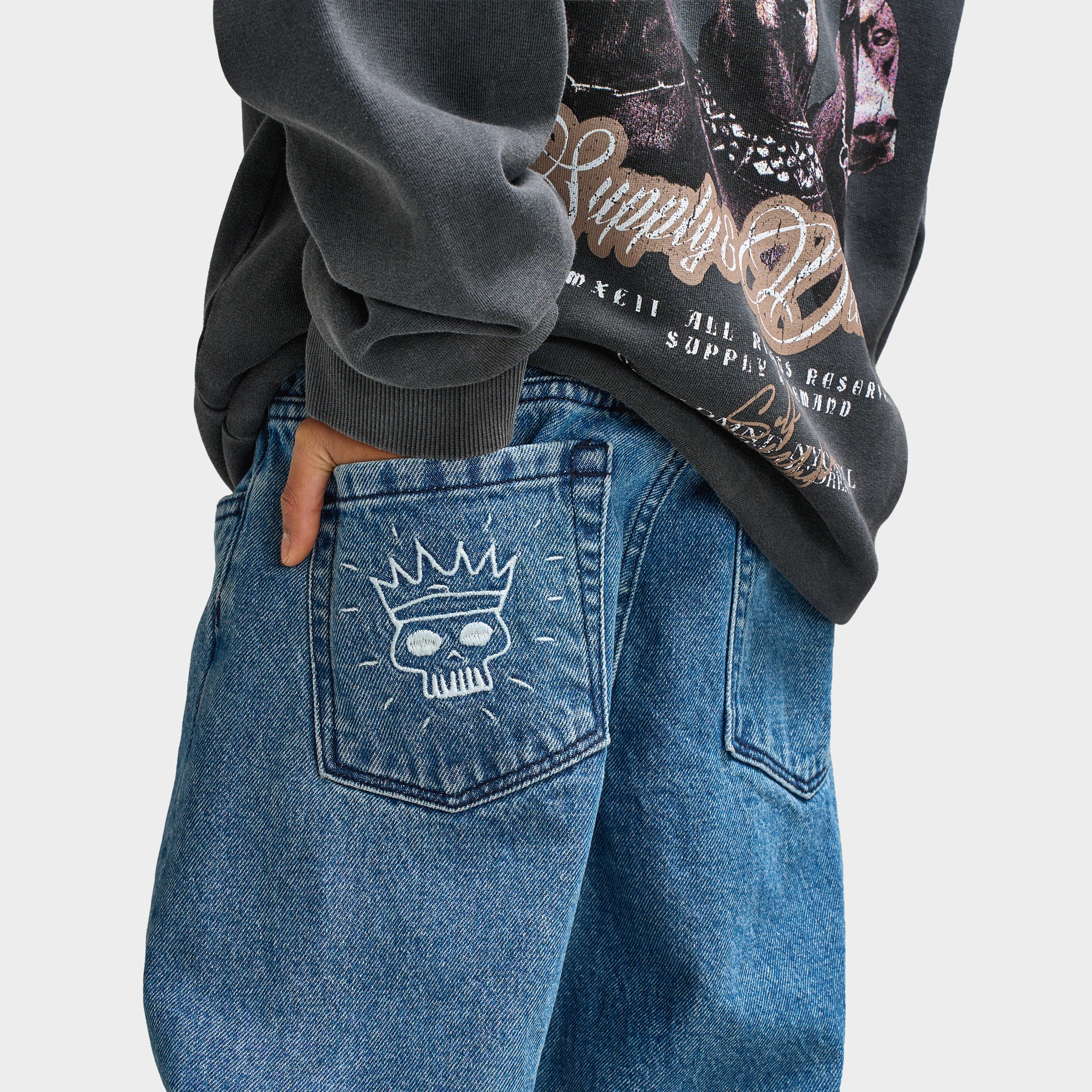Jordan Craig Juniors' Loose Fit Embroidery / Blue - Image 5