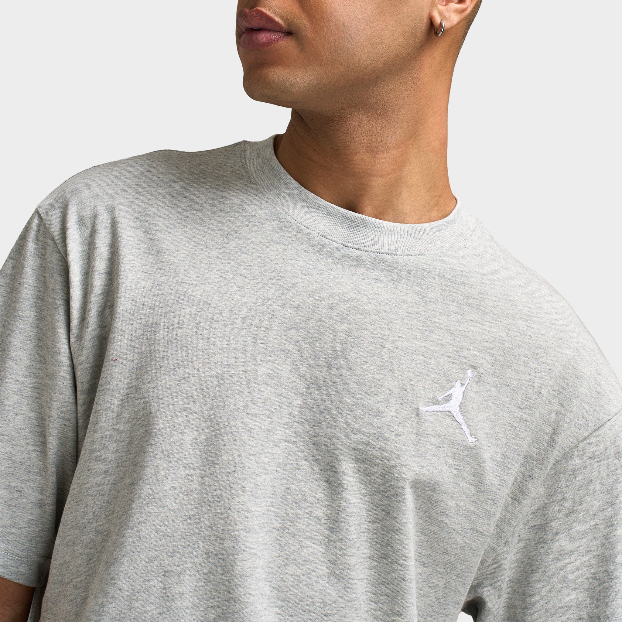 Jordan Embroidered Jumpman T-shirt / Grey - Image 3