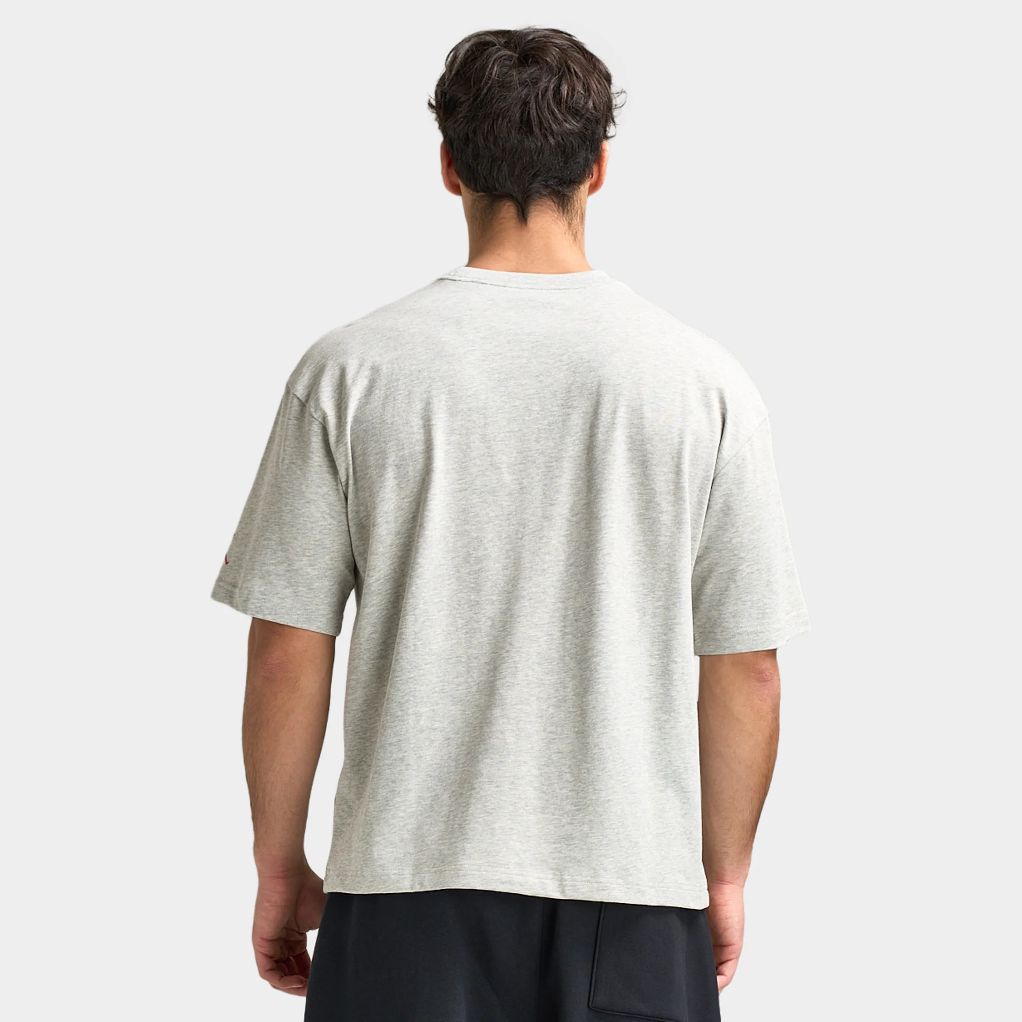 Jordan Flight Essentials Men's Boxy Graphic T-Shirt Grey Heather / University red - Image 2