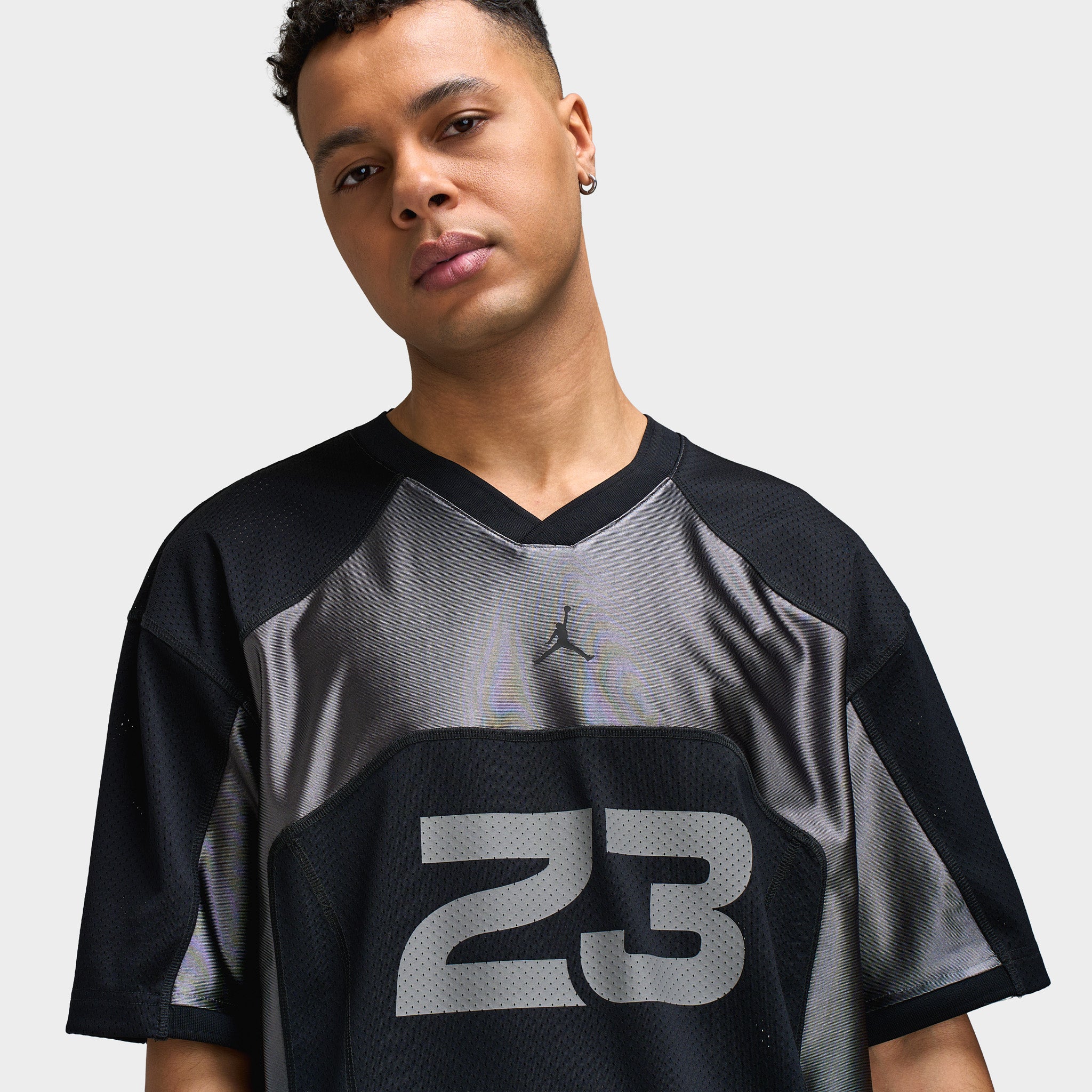 Jordan Flight Men's Short-Sleeve Jersey Black / Iron Grey - University Grey - Image 3