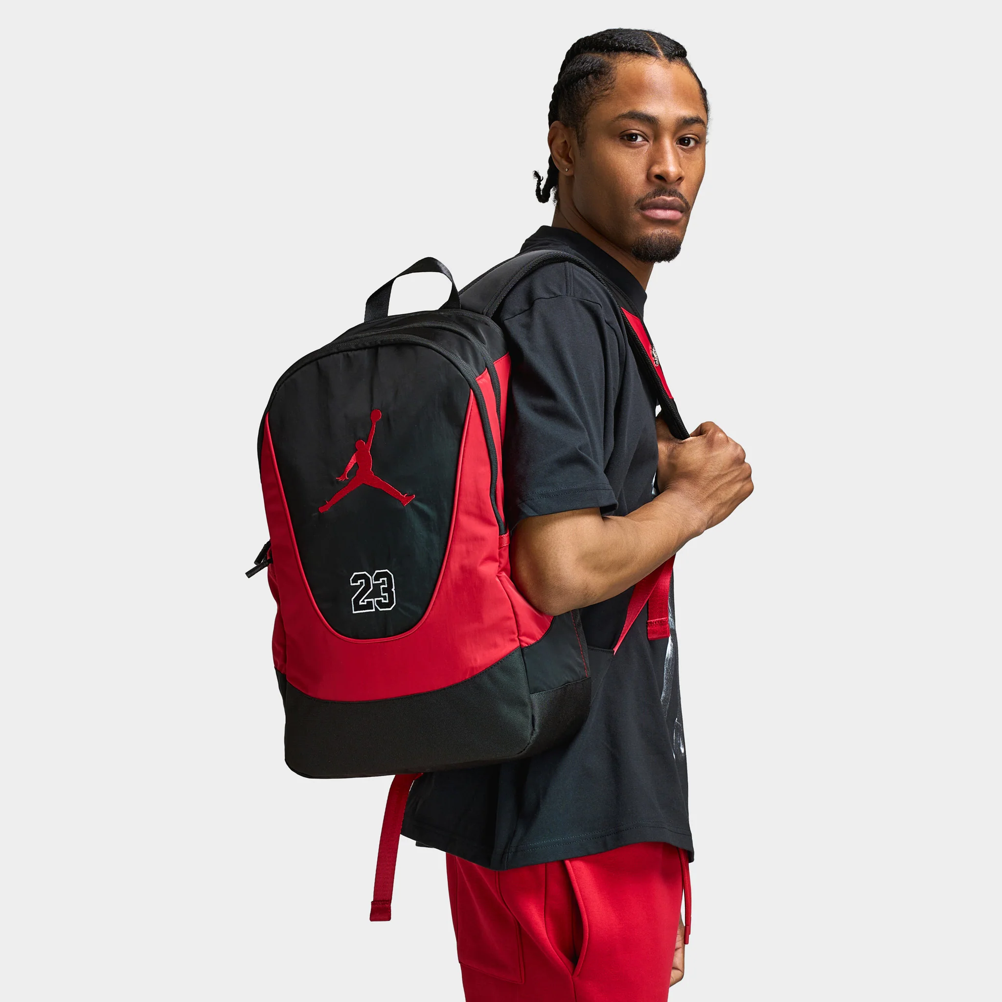 Jordan Flightcore Backpack Black / Gym Red - Image 3