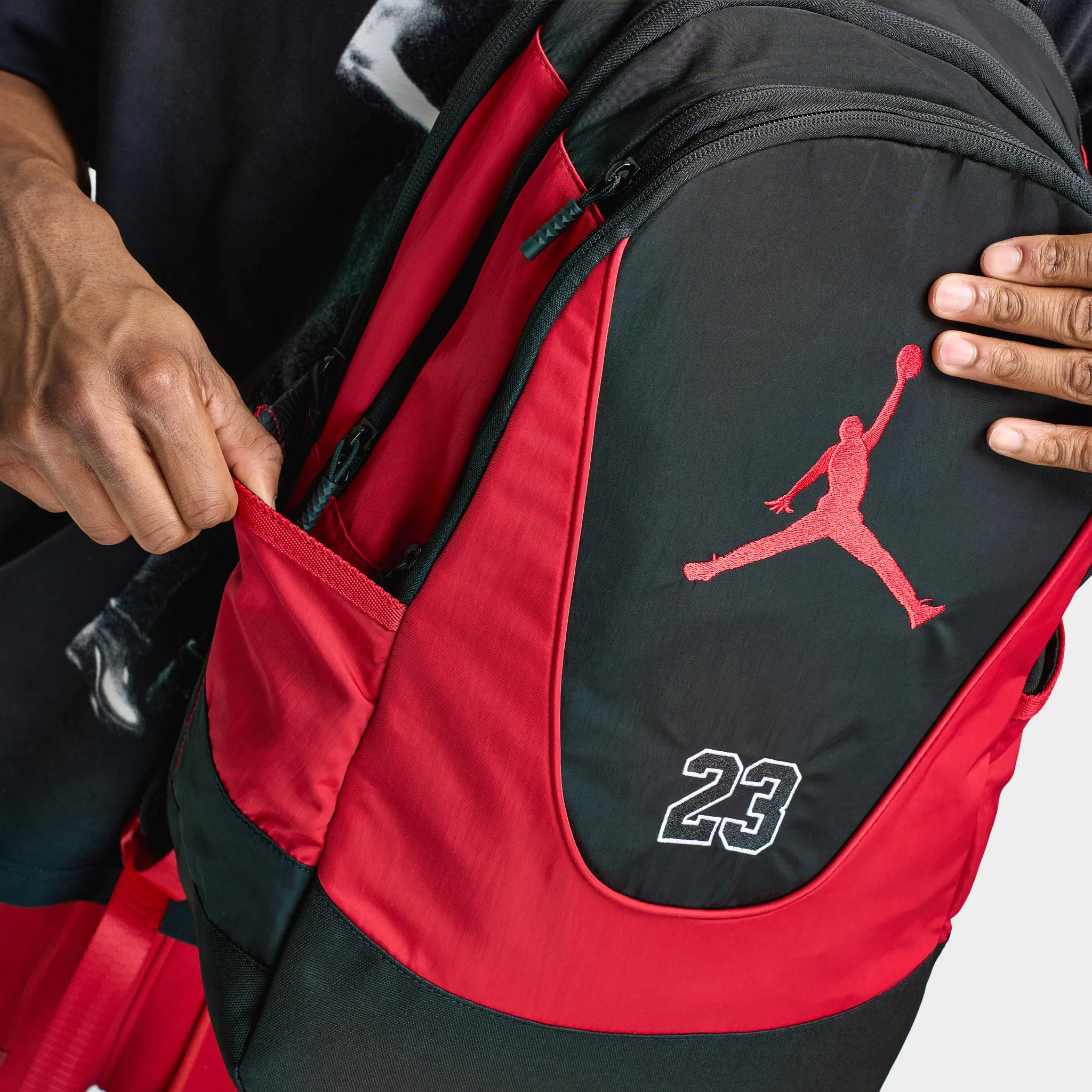 Jordan Flightcore Backpack Black / Gym Red - Image 5