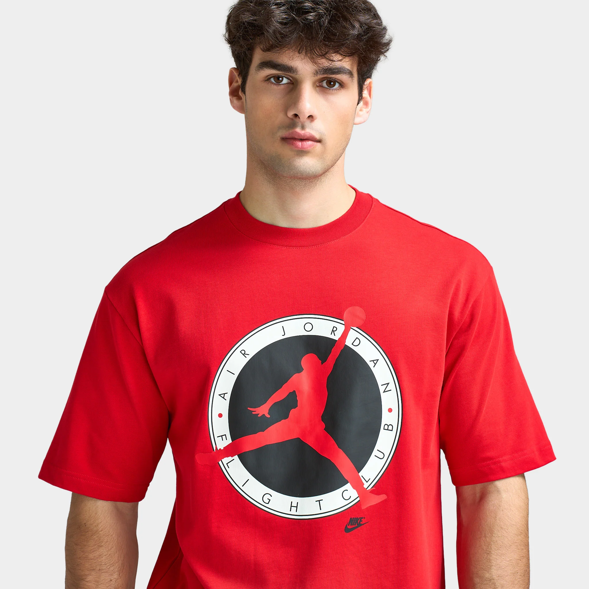 Jordan Graphic Flight Club Crew Neck Basic T-shirt / University Red - Image 4