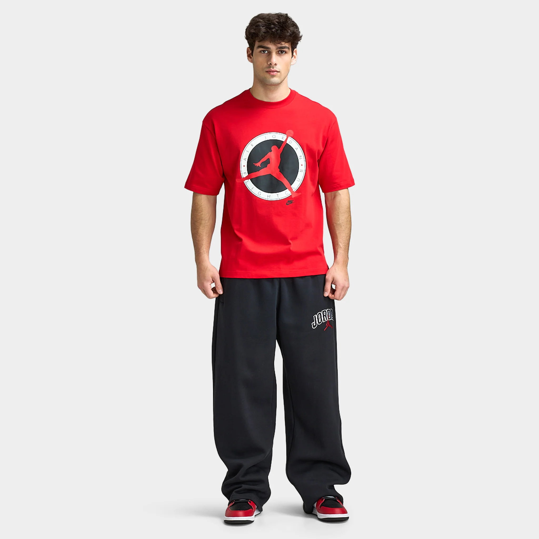 Jordan Graphic Flight Club Crew Neck Basic T-shirt / University Red - Image 5