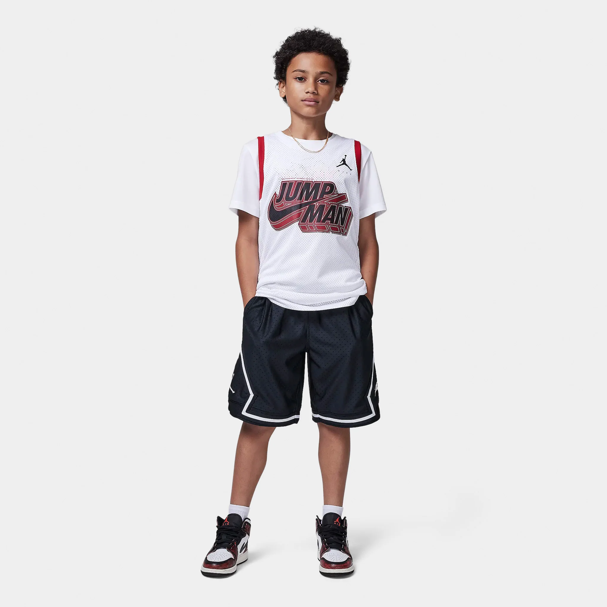 Jordan Junior Boys' Dri-FIT Diamond Shorts / Black - Image 10