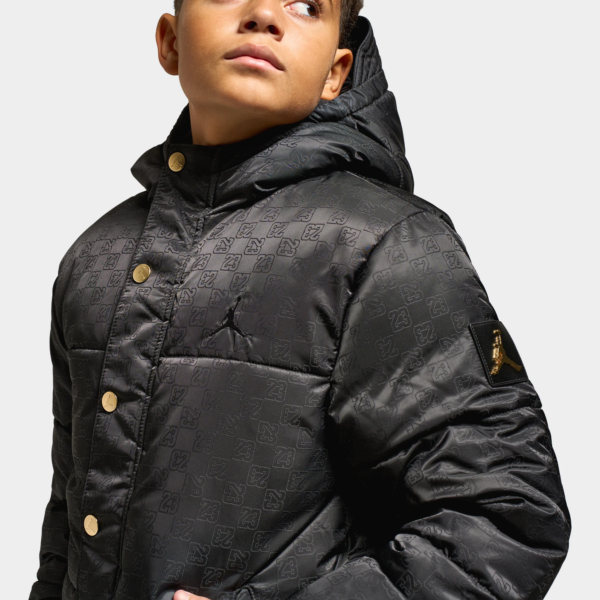 Jordan Juniors' 23 Jacquard Fill Jacket / Black - Image 4