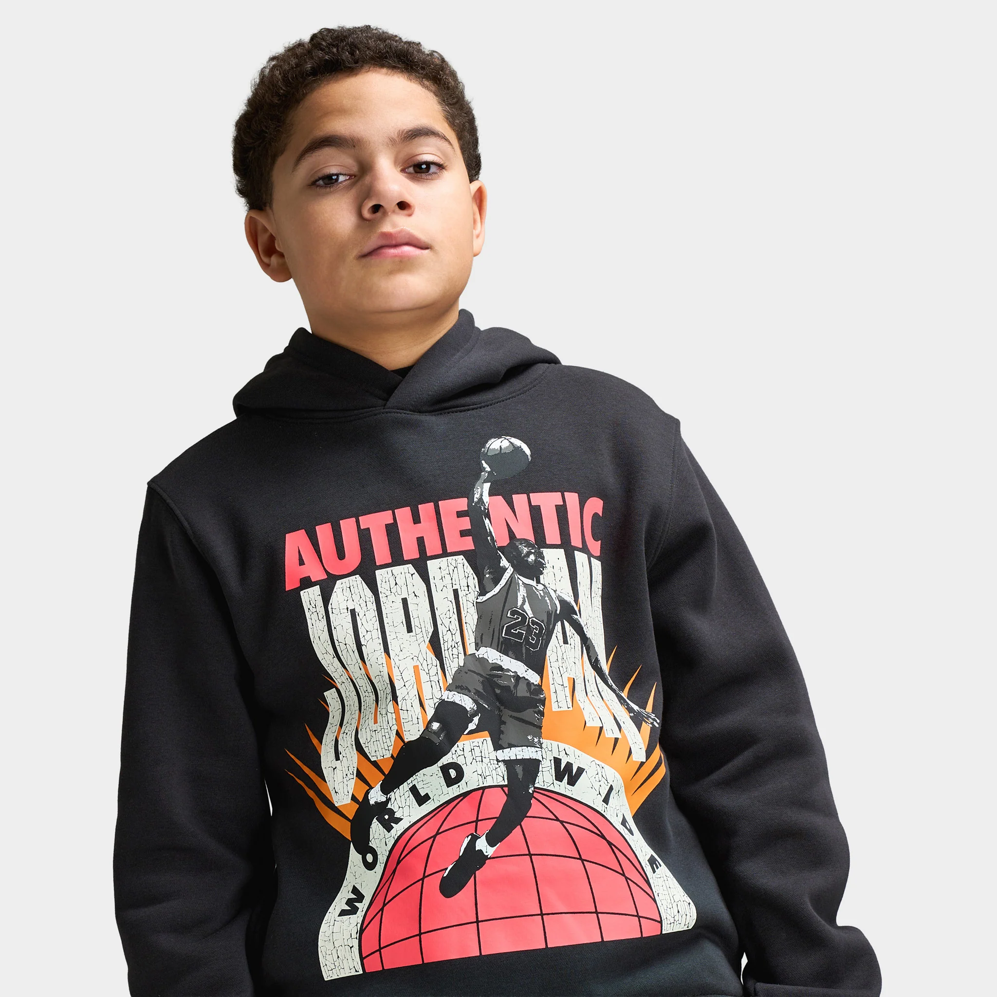 Jordan Juniors' Authentic Graphic Hoodie / Off Noir - Image 2