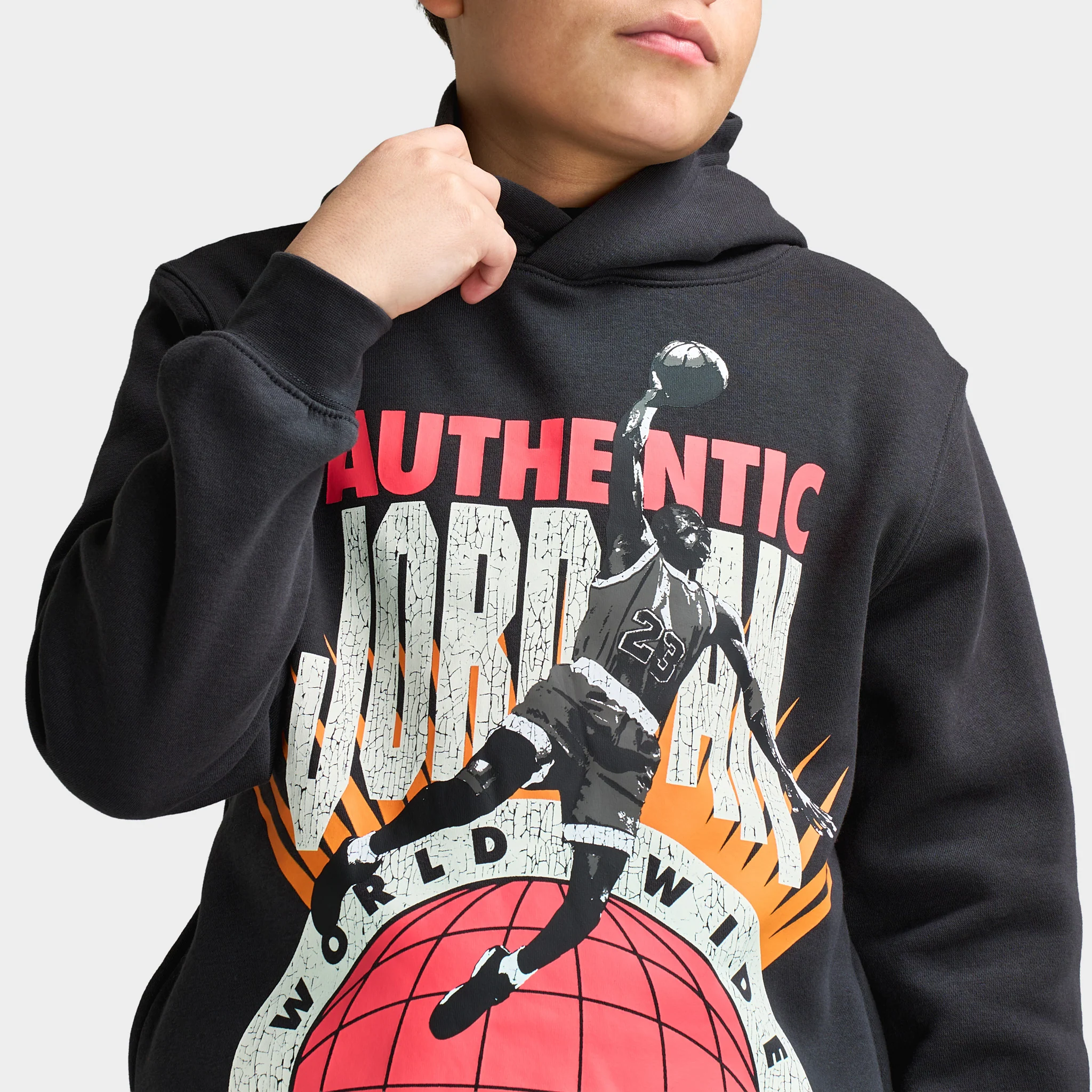 Jordan Juniors' Authentic Graphic Hoodie / Off Noir - Image 3