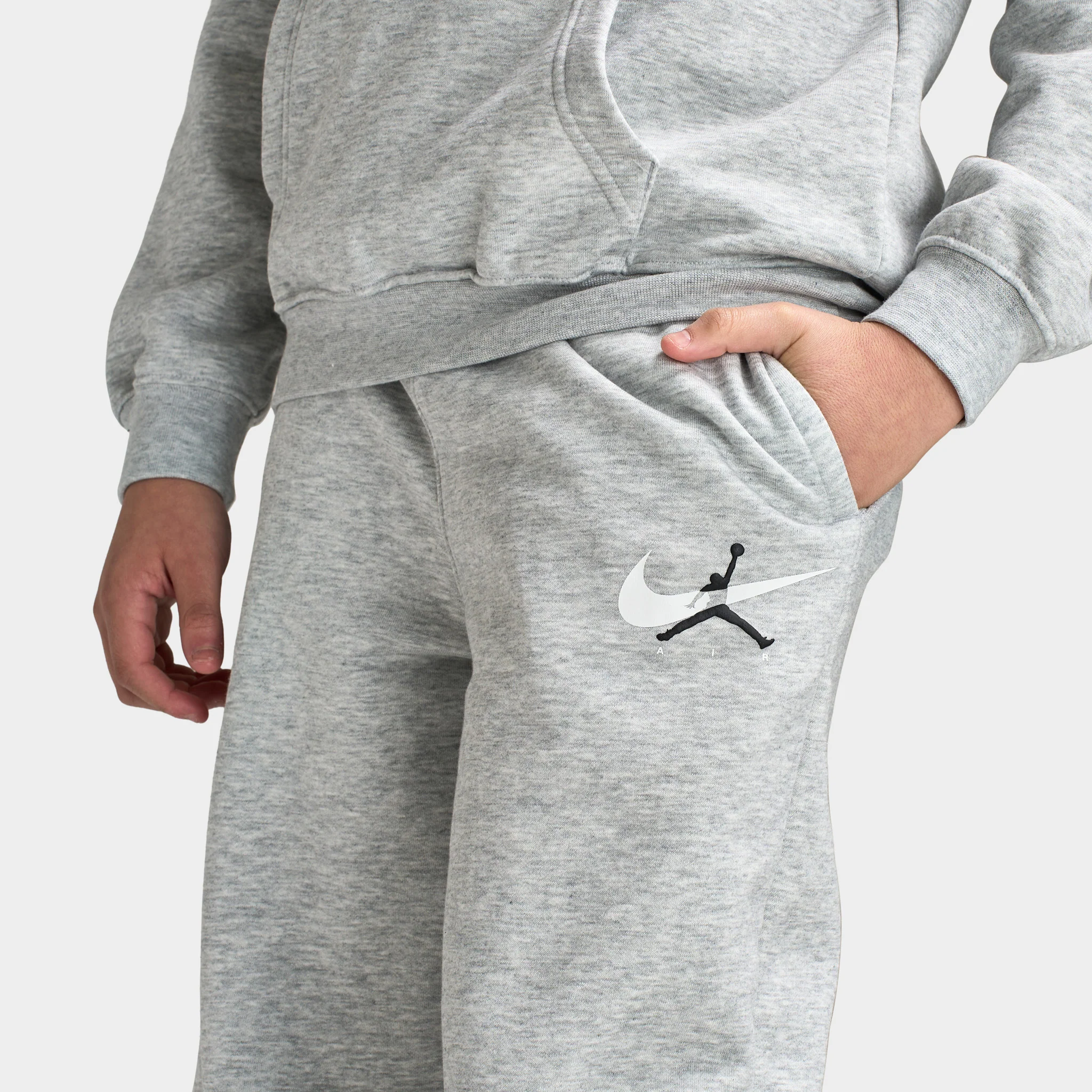 Jordan Juniors' Brand Arch Fleece Pants / Grey Marl - Image 3