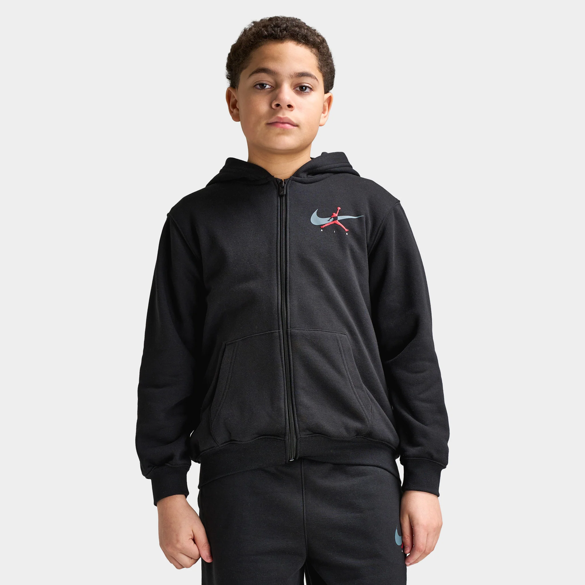 Jordan Juniors' Brand Arch Fullzip Hoodie / Black - Image 2