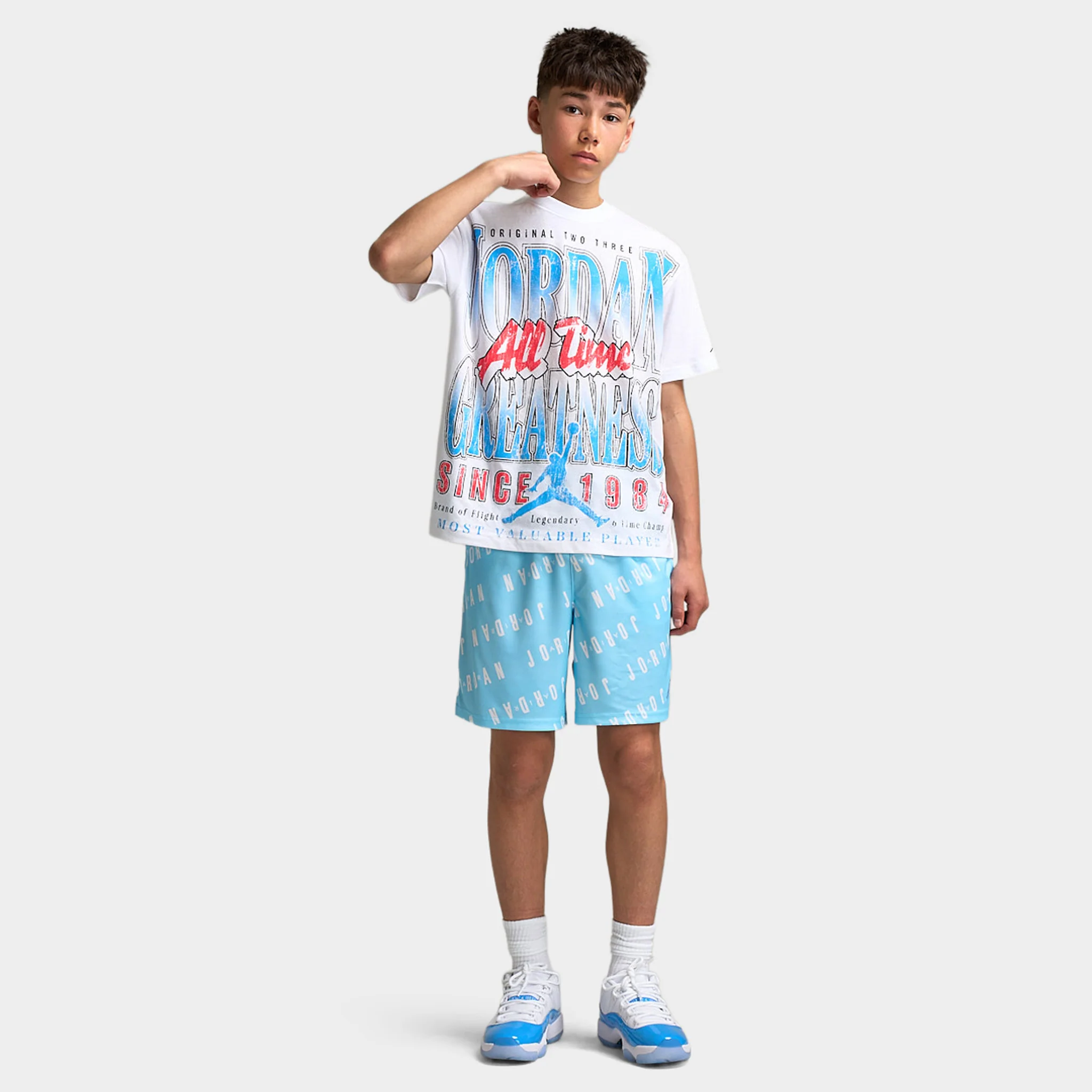 Jordan Juniors' MJ All Time Greatest T-Shirt / White - Image 5