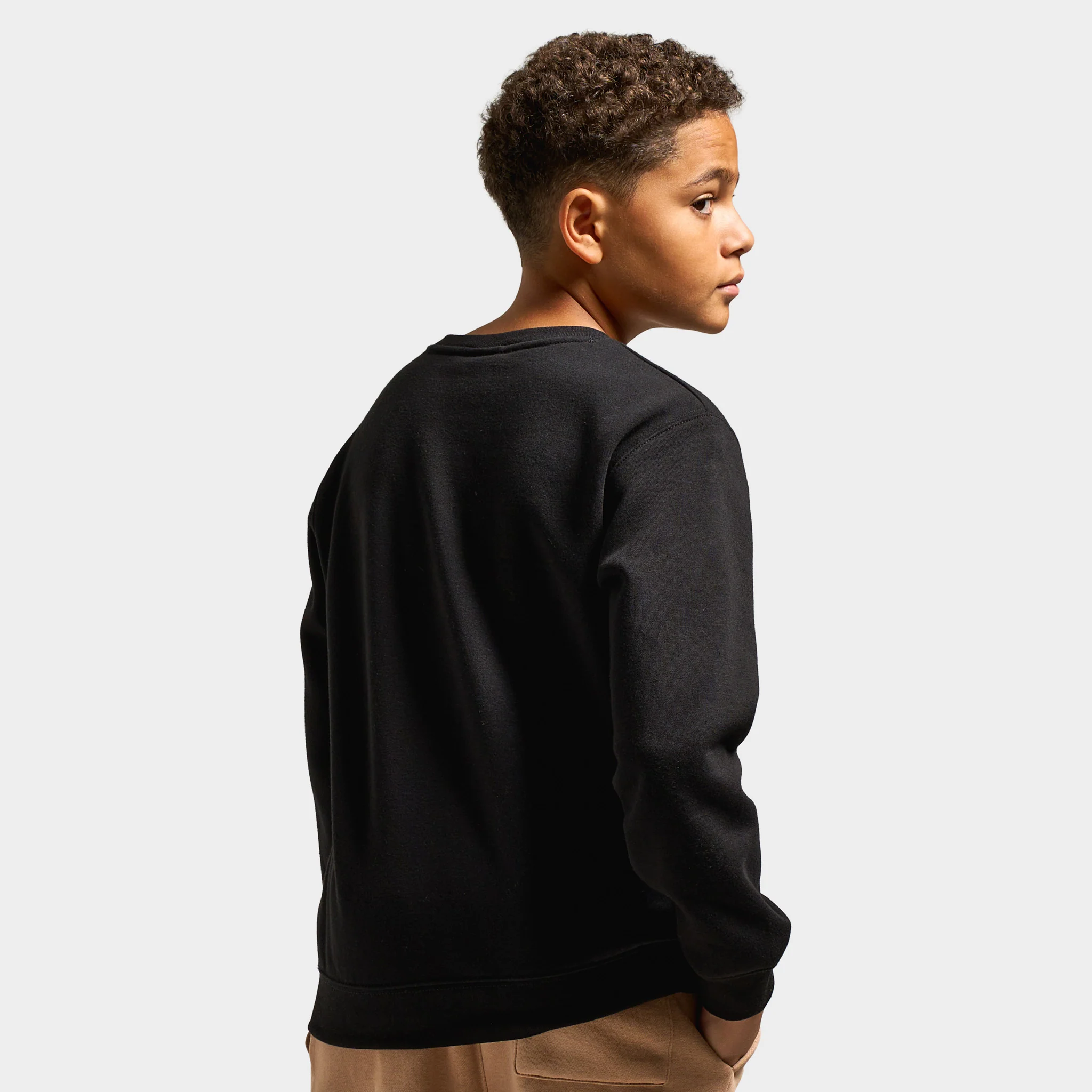 Jordan Juniors' Brooklyn Fleece Crew / Black - Image 2