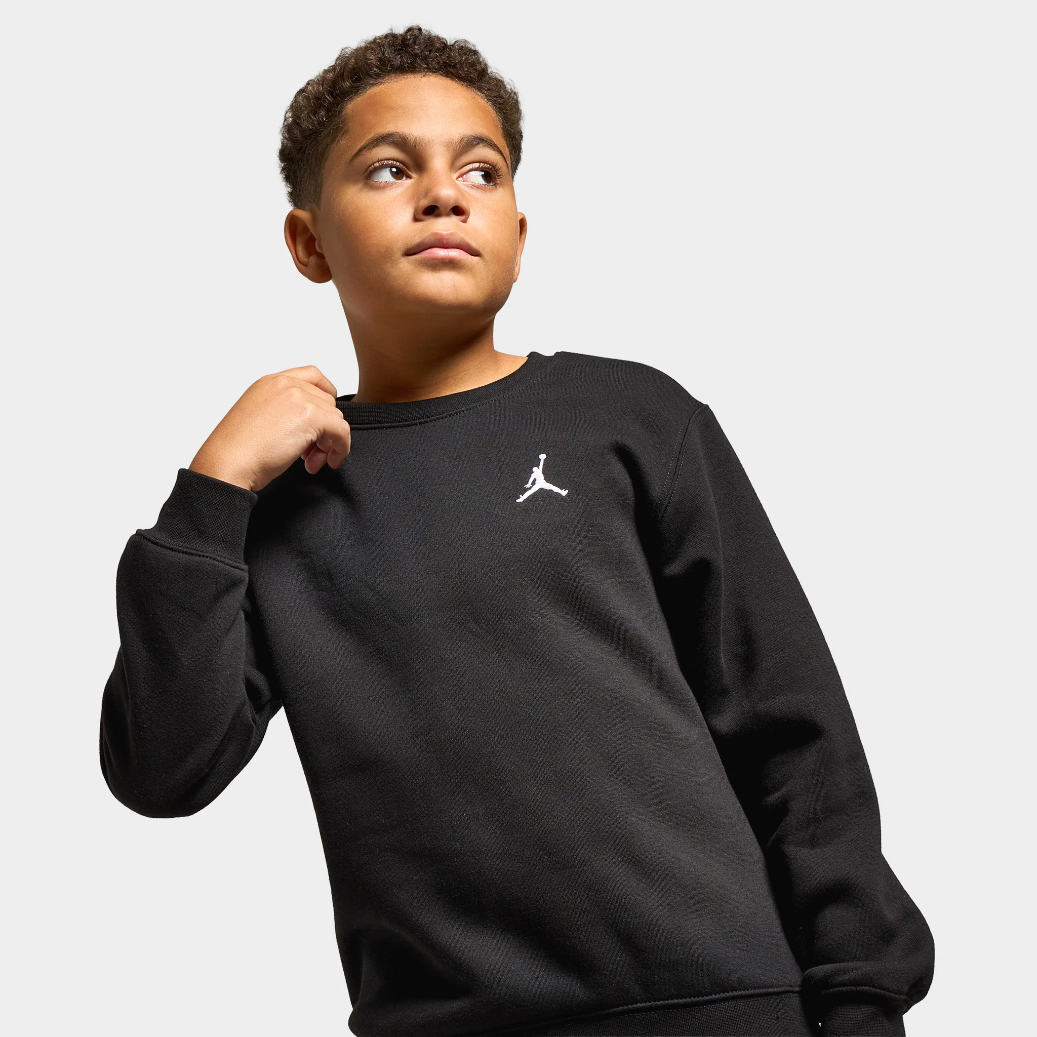Jordan Juniors' Brooklyn Fleece Crew / Black - Image 3