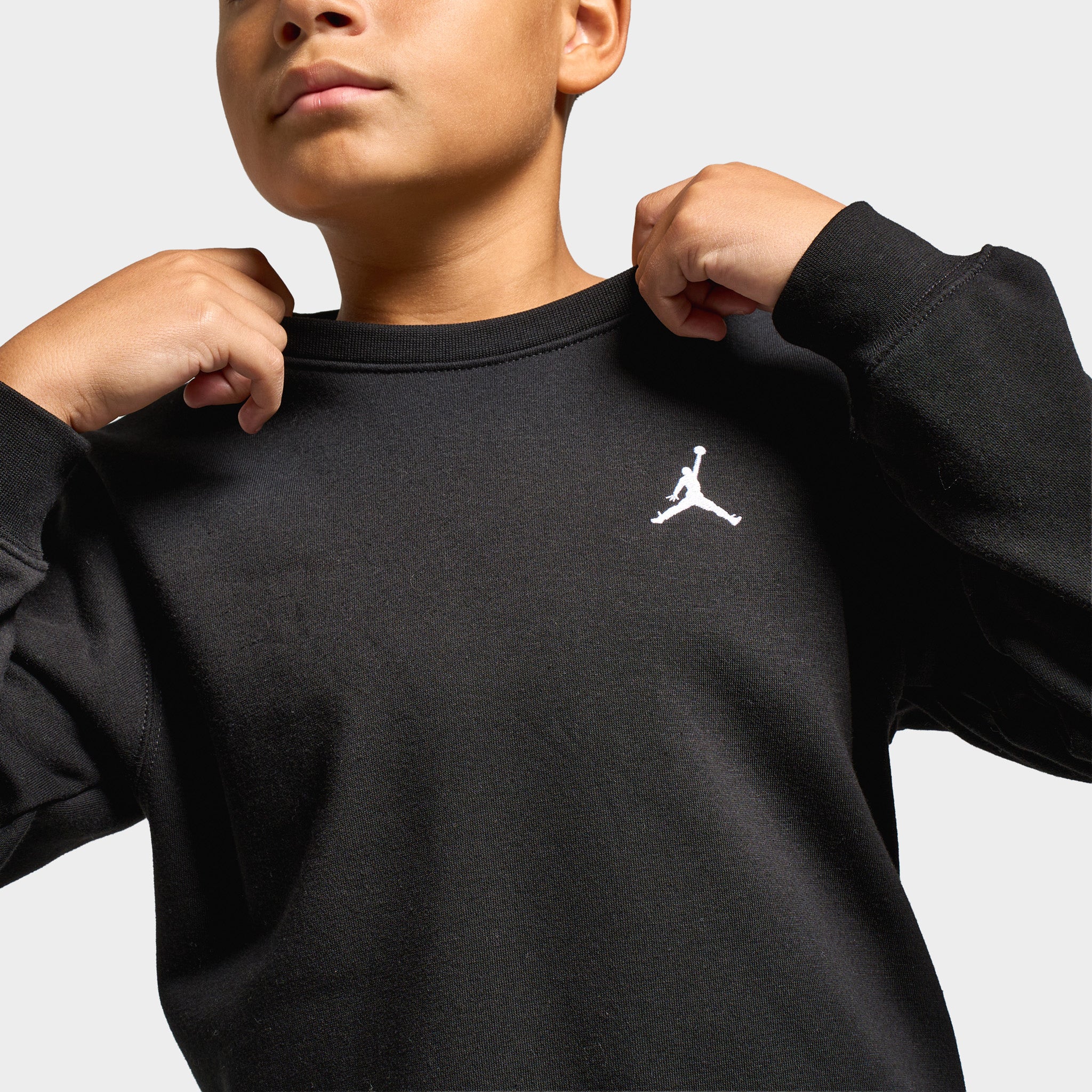 Jordan Juniors' Brooklyn Fleece Crew / Black - Image 4