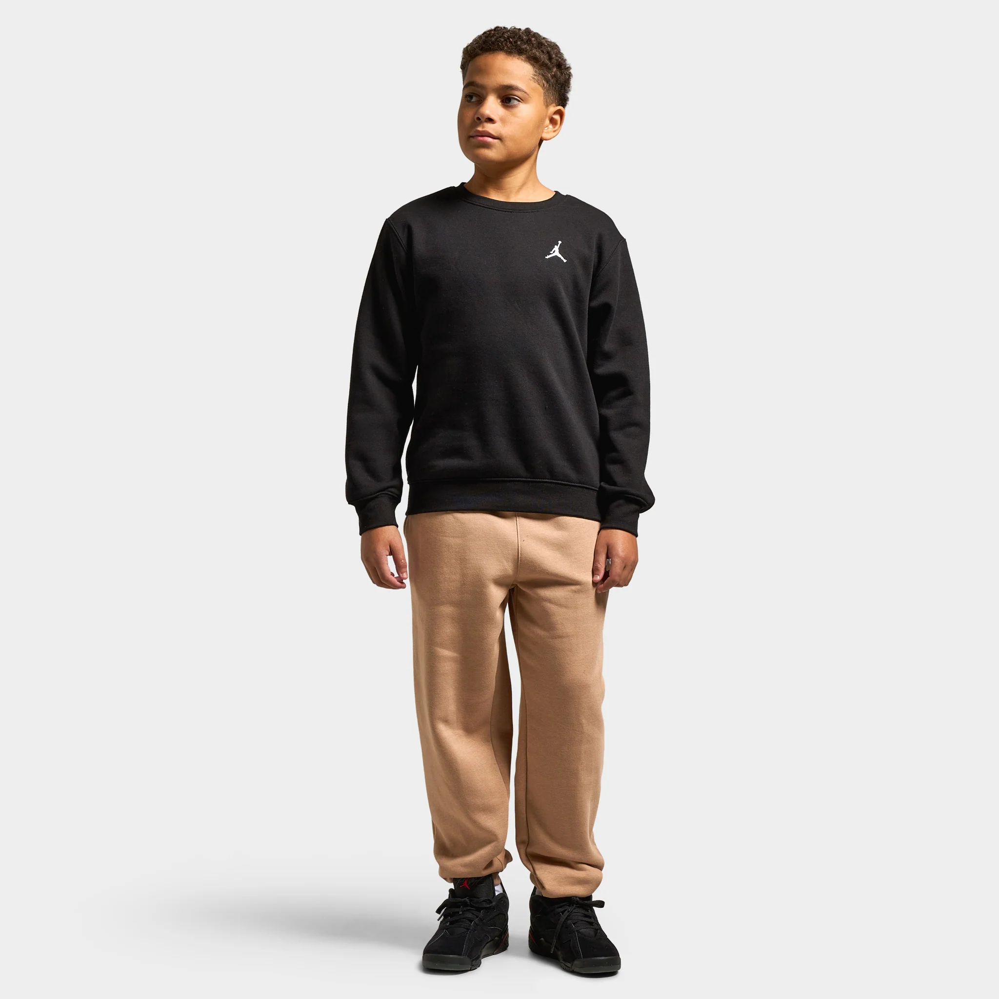 Jordan Juniors' Brooklyn Fleece Crew / Black - Image 6