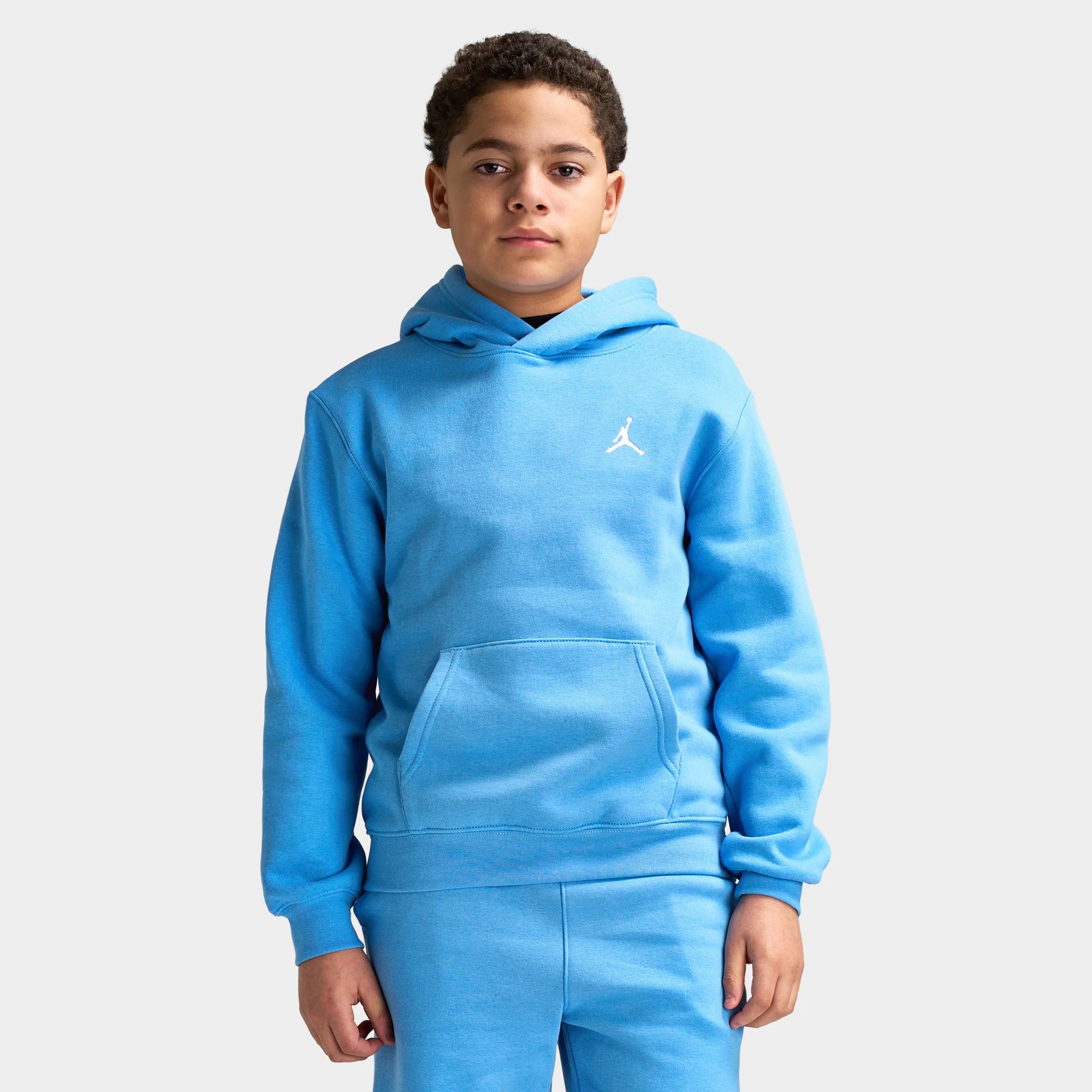 Jordan Juniors' Brooklyn Fleece Pullover Hoodie / University Blue - Image 2