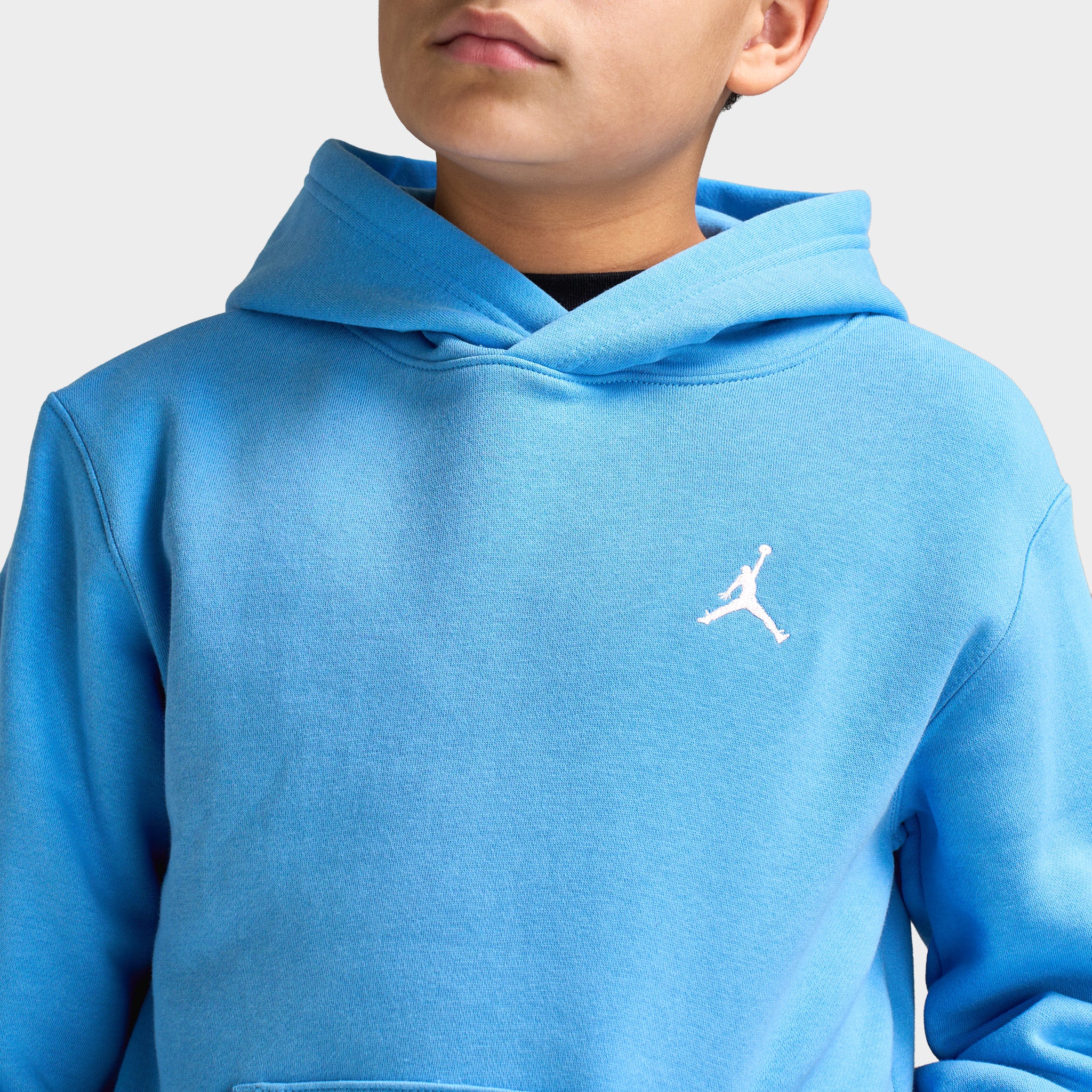 Jordan Juniors' Brooklyn Fleece Pullover Hoodie / University Blue - Image 4