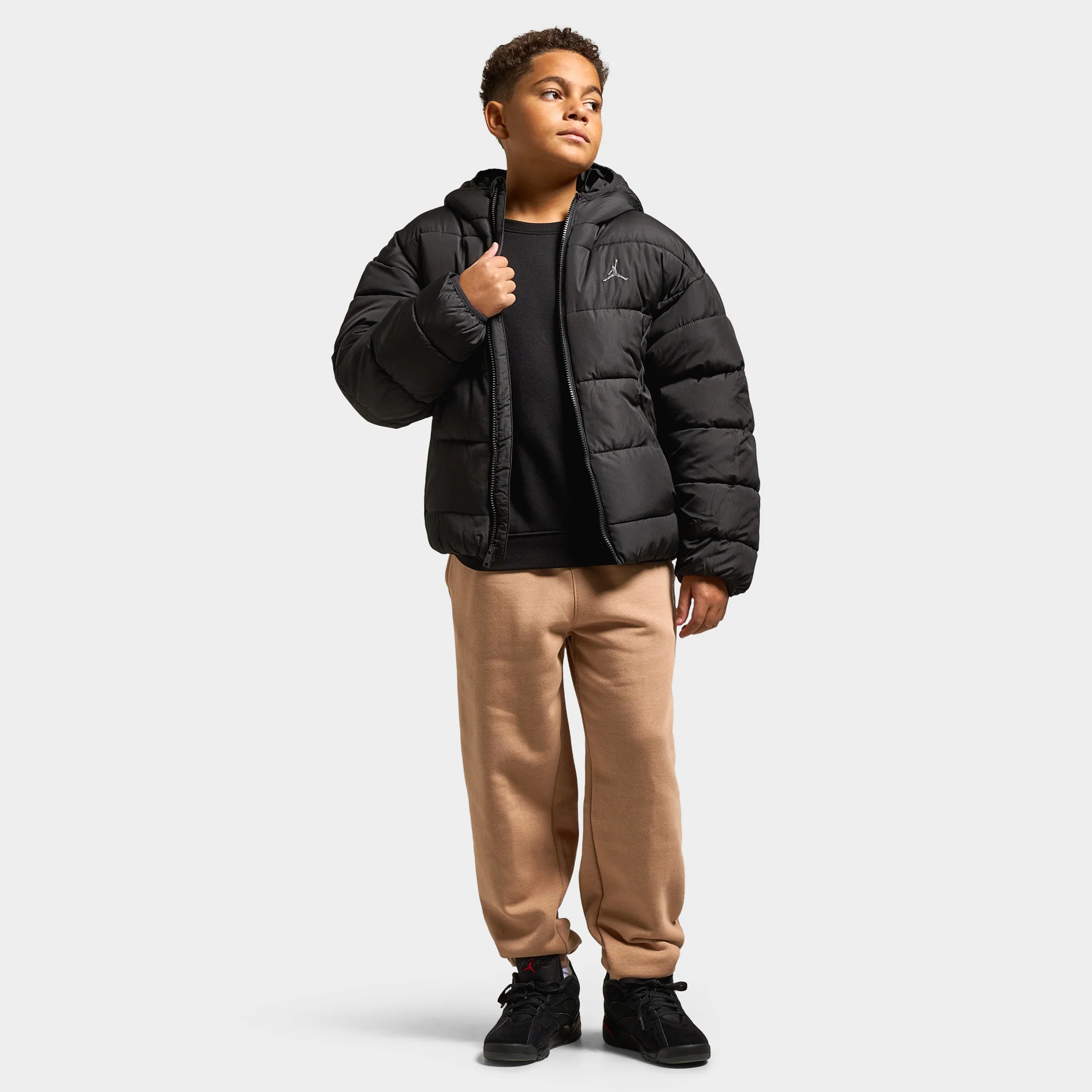Jordan Juniors' Brooklyn Puffer Jacket / Black - Image 6