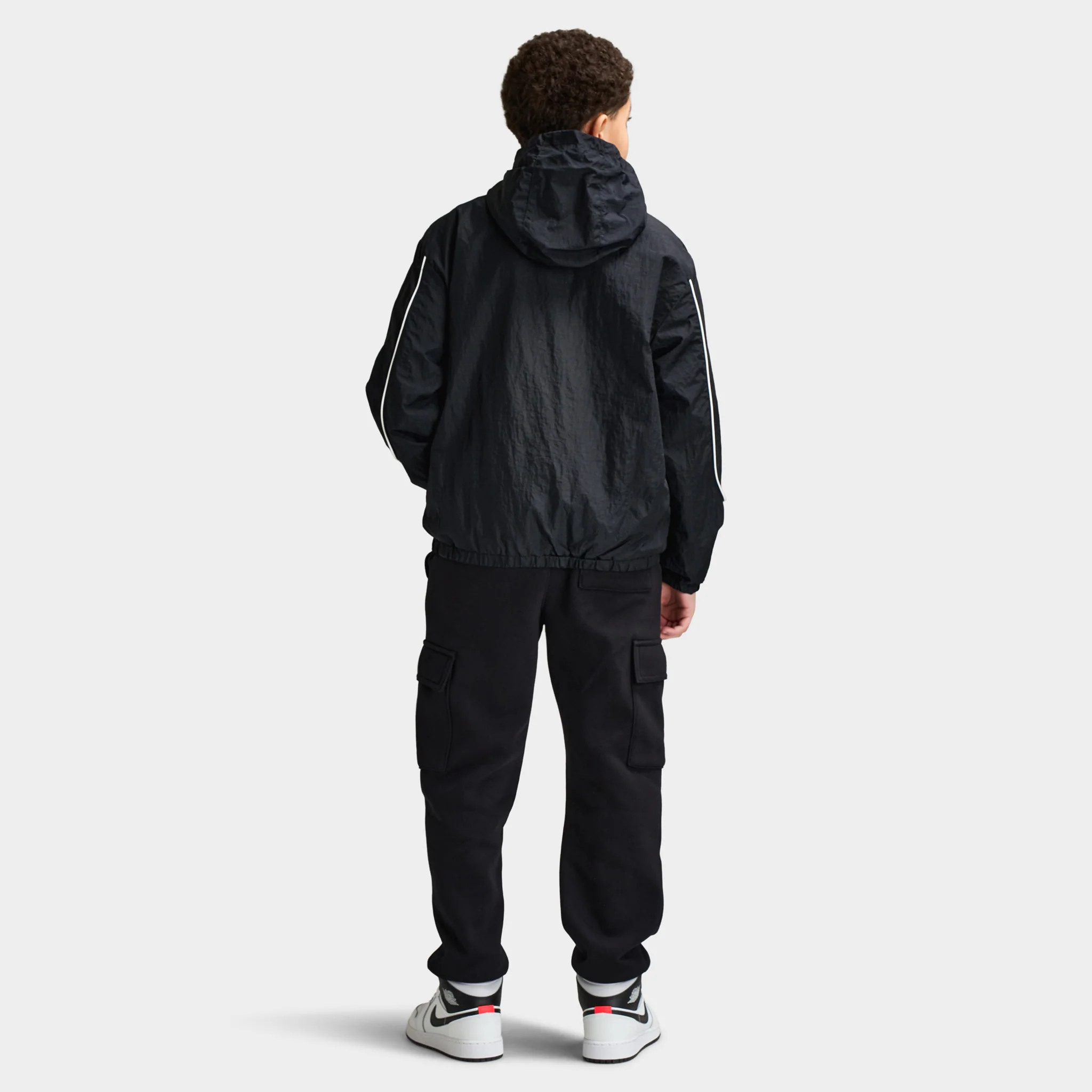 Jordan Juniors' Color Block Wind Jacket / Black - Image 6