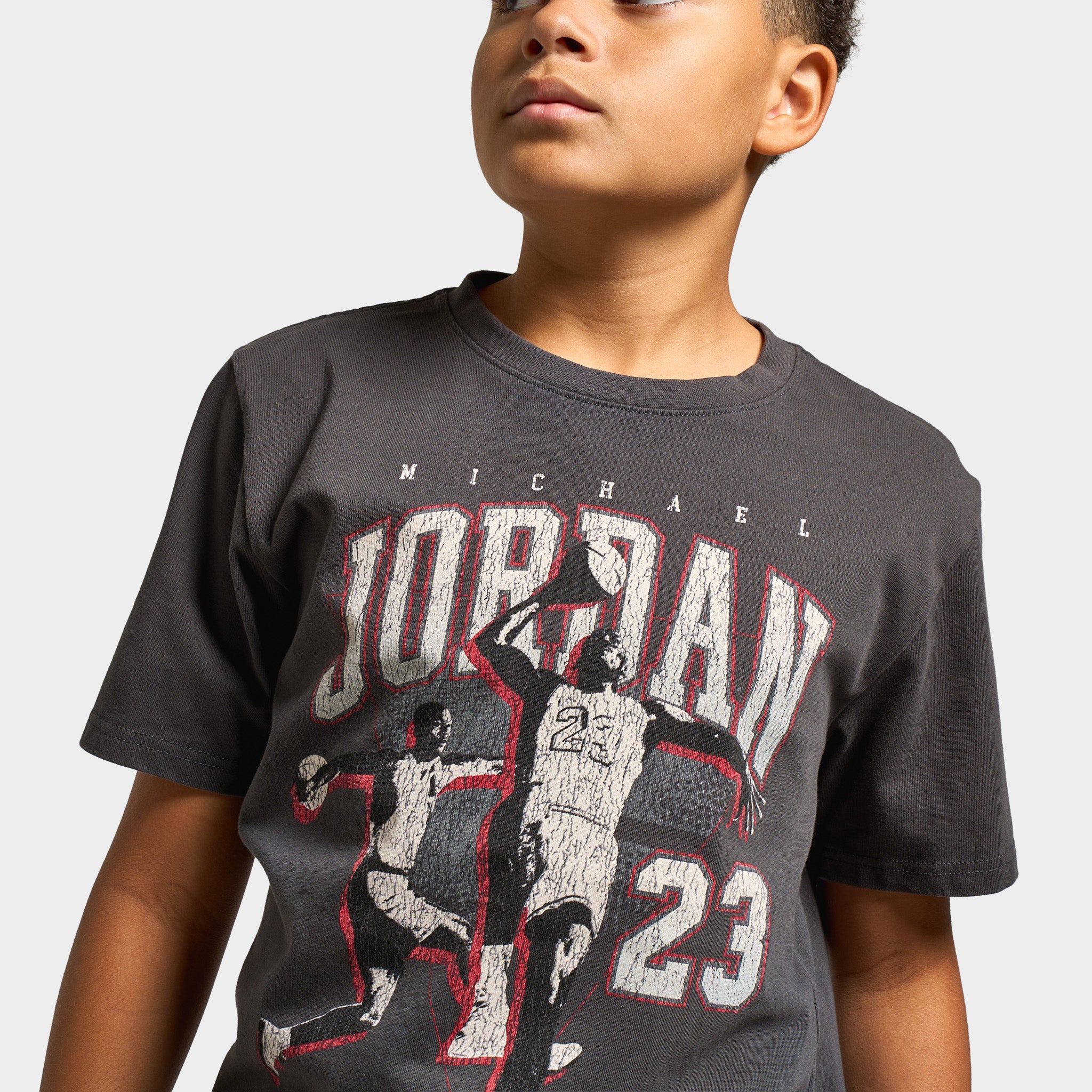 Jordan Juniors' Legend Of Flight Tee / Off Noir - Image 4