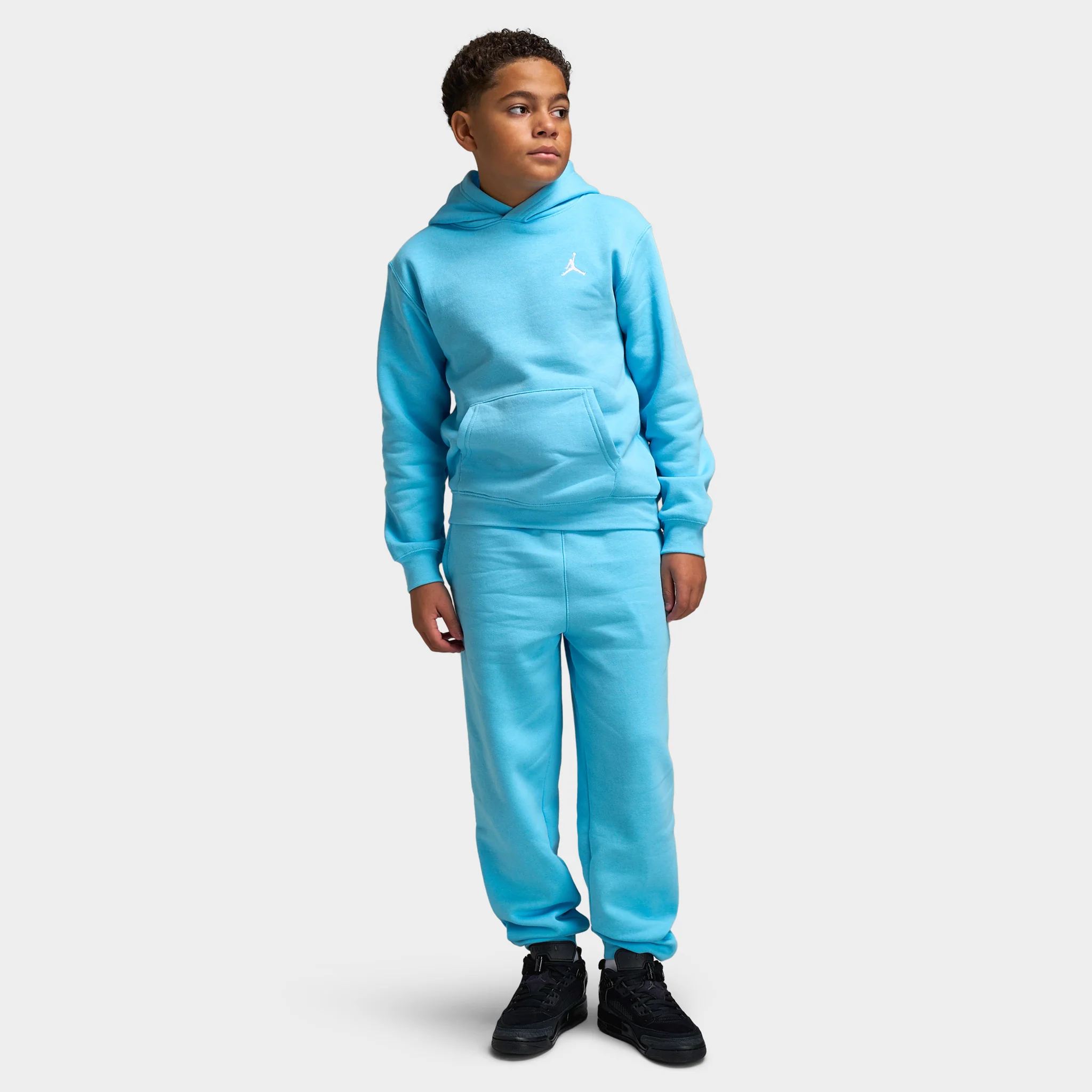 Jordan Juniors' MJ Brooklyn Fleece Pants / Blue Chill - Image 6